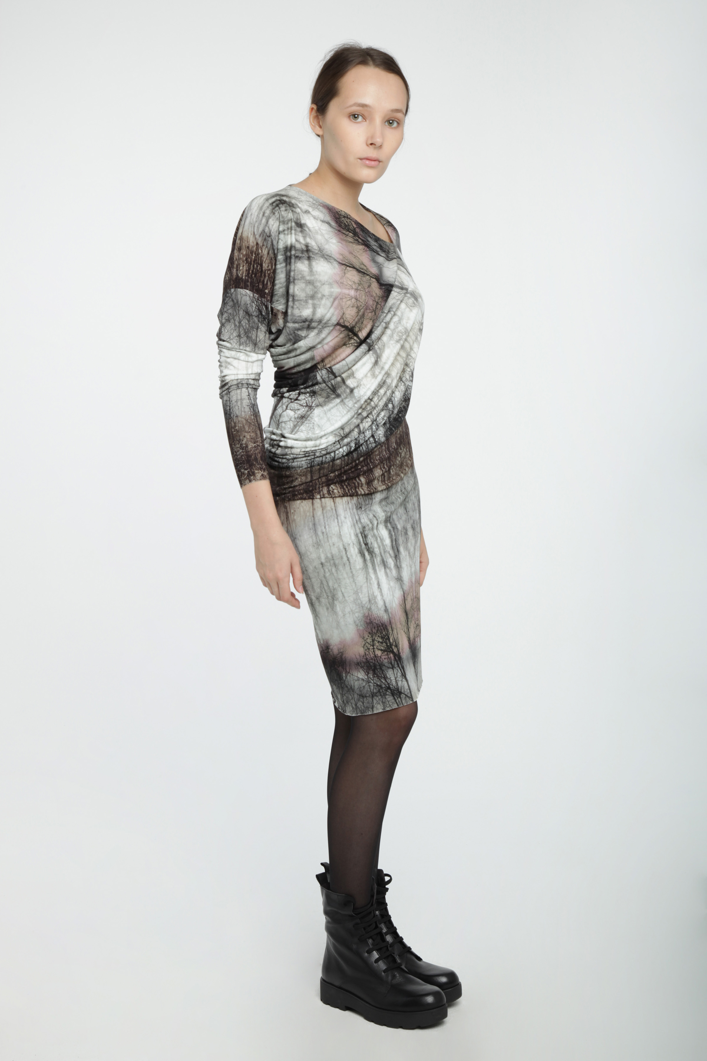 Туника  "Деревья асимметричная драпировка" c2731d8a-e55d-11e2-8113-0018f30686b2 от Lesel (Лесель)! Заказывайте по ✆ 8 (800) 777 02 37