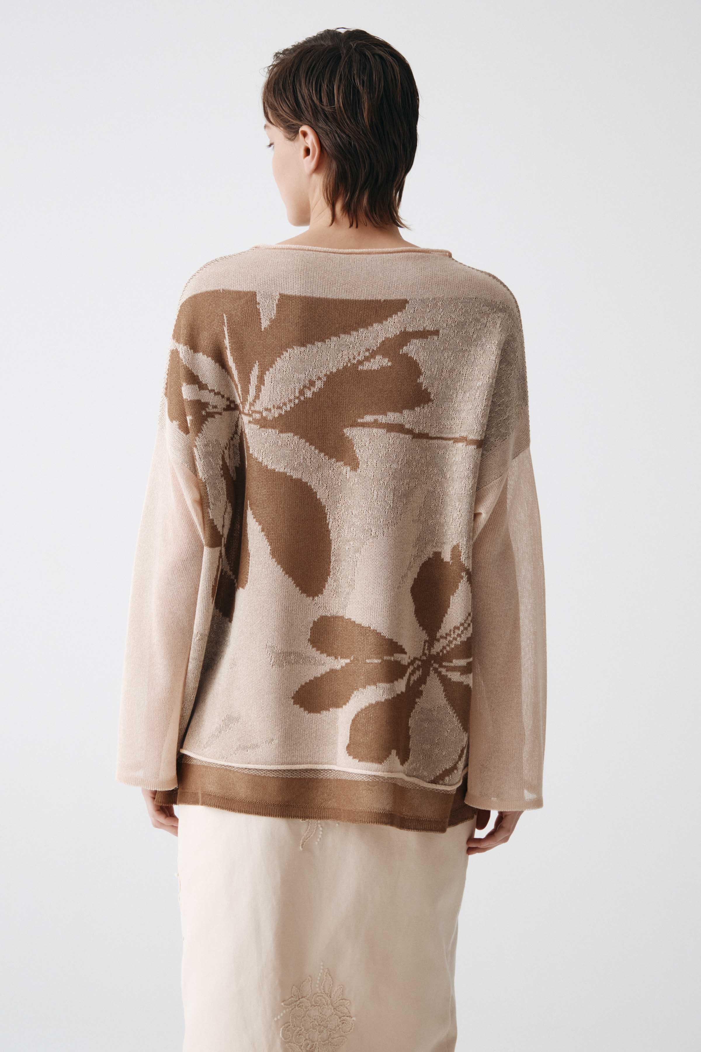 Джемпер с длинным рукавом Трехцветный  от Lesel (Лесель)! Заказывайте по ✆ 8 (800) 777 02 37