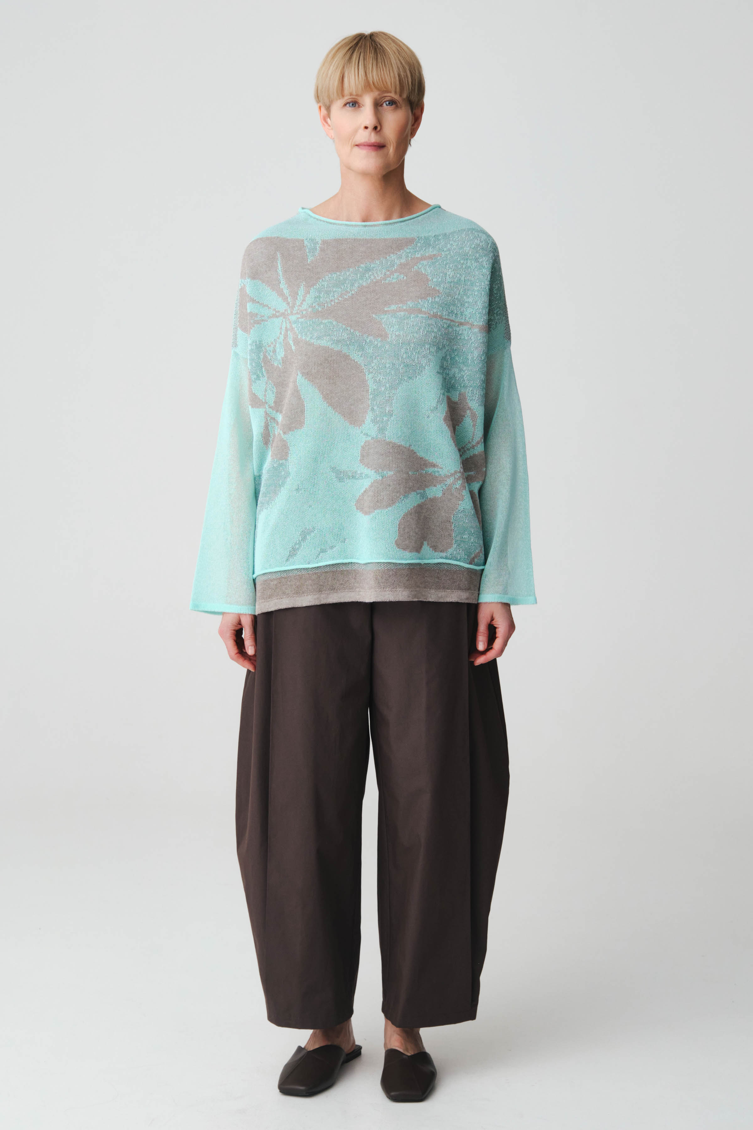 Джемпер с длинным рукавом Трехцветный