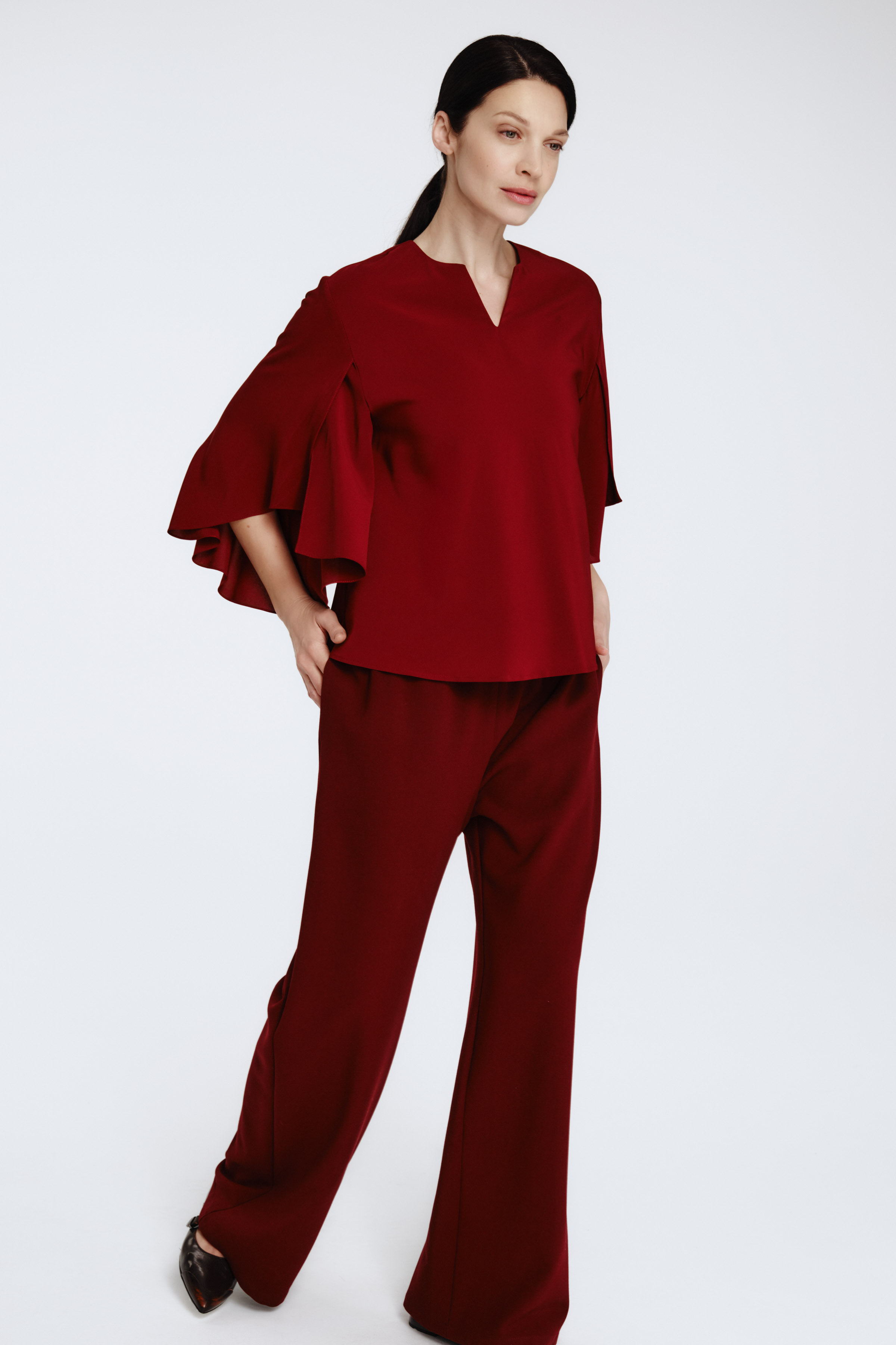 Блуза воздушный рукав  от Lesel (Лесель)! Заказывайте по ✆ 8 (800) 777 02 37