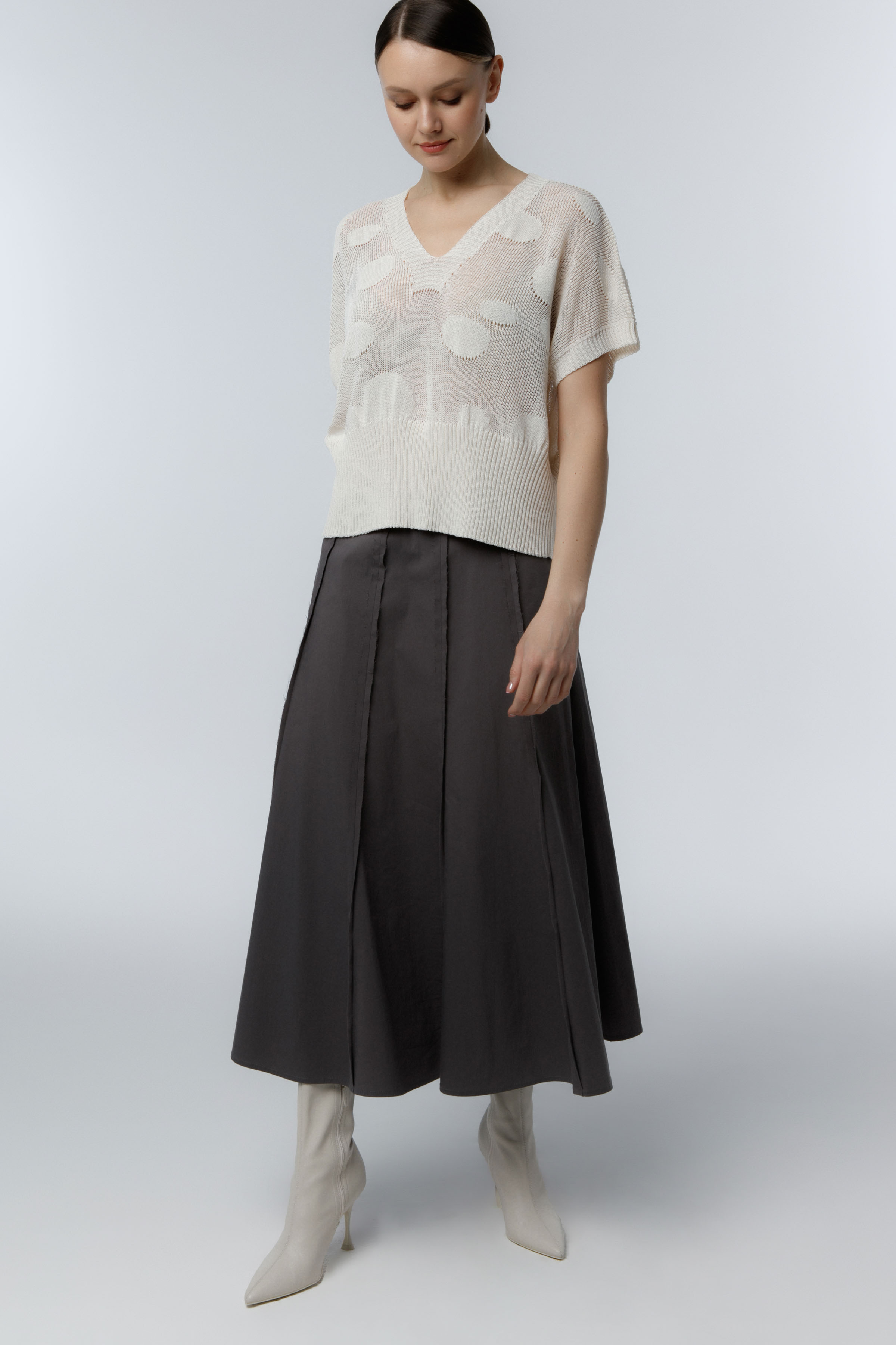 Юбка Хлопок гранж 10 Серый (grise), 78 Полутень (penombre) от Lesel (Лесель)! Заказывайте по ✆ 8 (800) 777 02 37