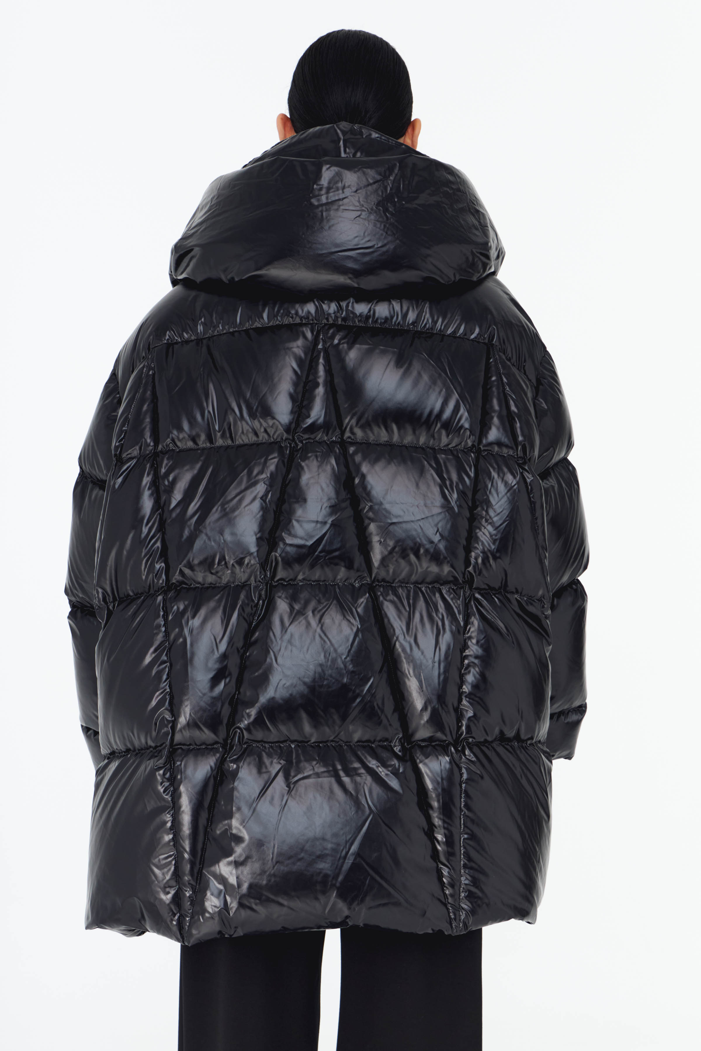 Куртка пуховая пончо-квадрат 00 Черный (noir) от Lesel (Лесель)! Заказывайте по ✆ 8 (800) 777 02 37