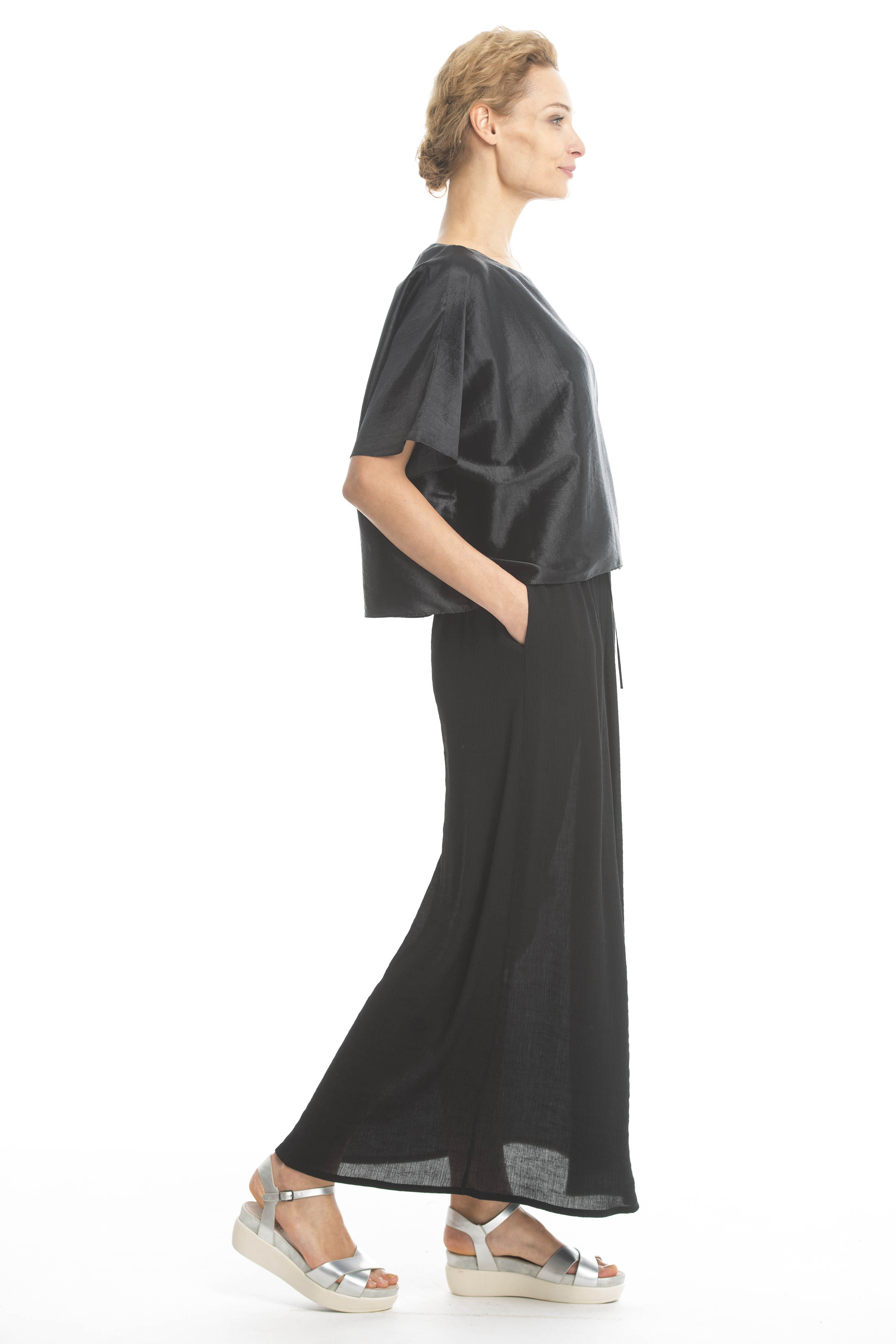 Юбка "Гофре длинная" 00 Черный (noir) от Lesel (Лесель)! Заказывайте по ✆ 8 (800) 777 02 37