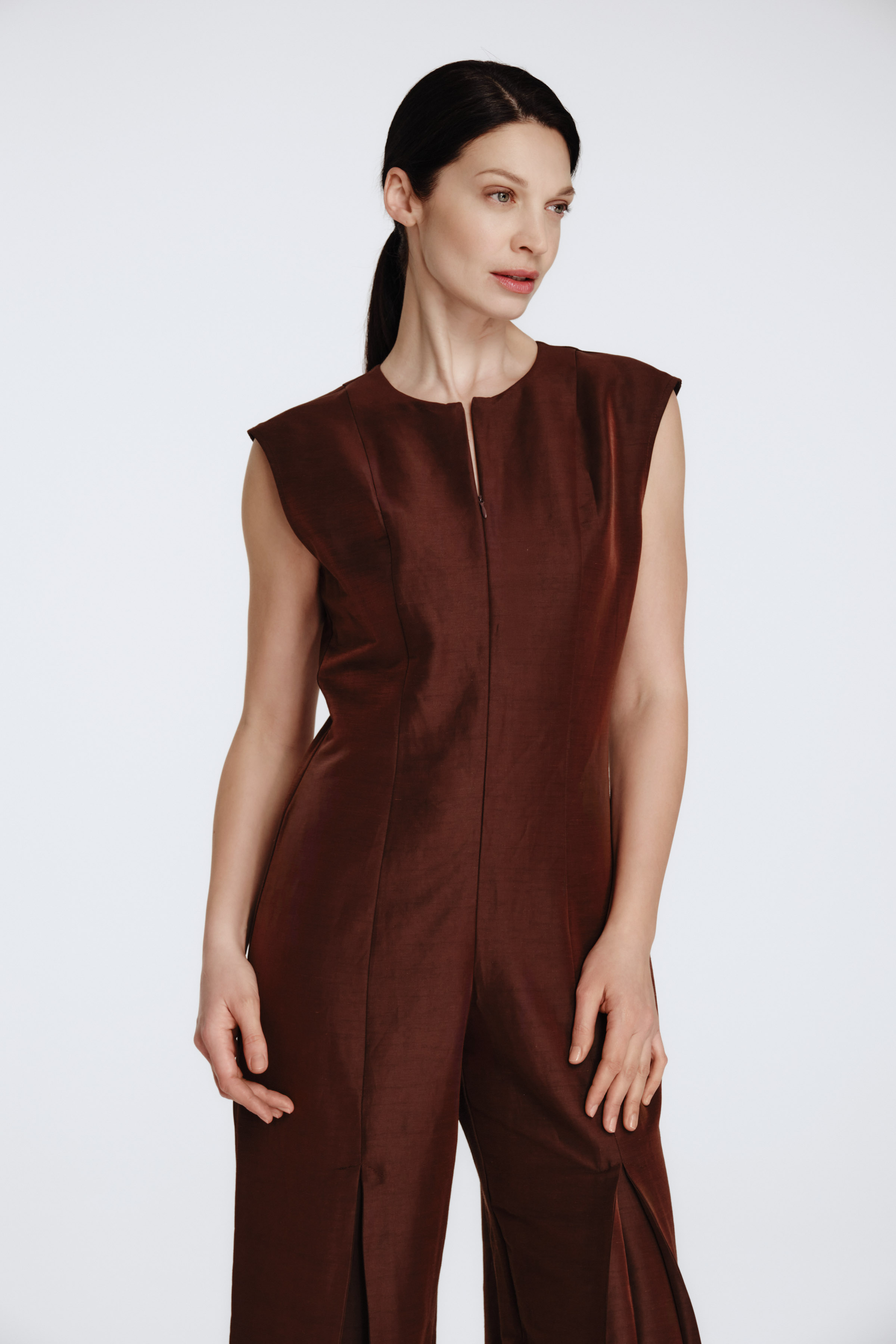 Комбинезон клеш эластичный