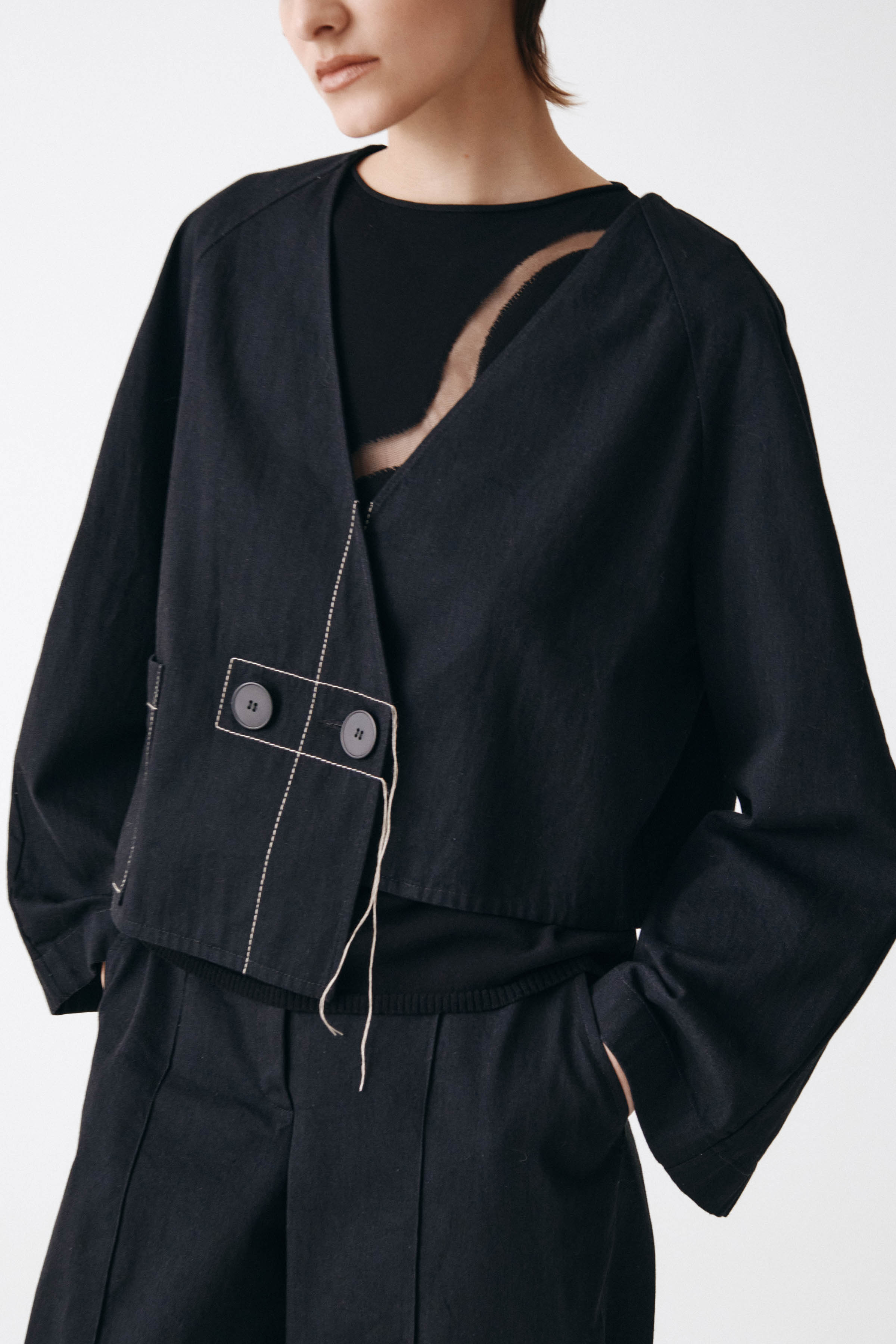 Жакет асимметричный  от Lesel (Лесель)! Заказывайте по ✆ 8 (800) 777 02 37