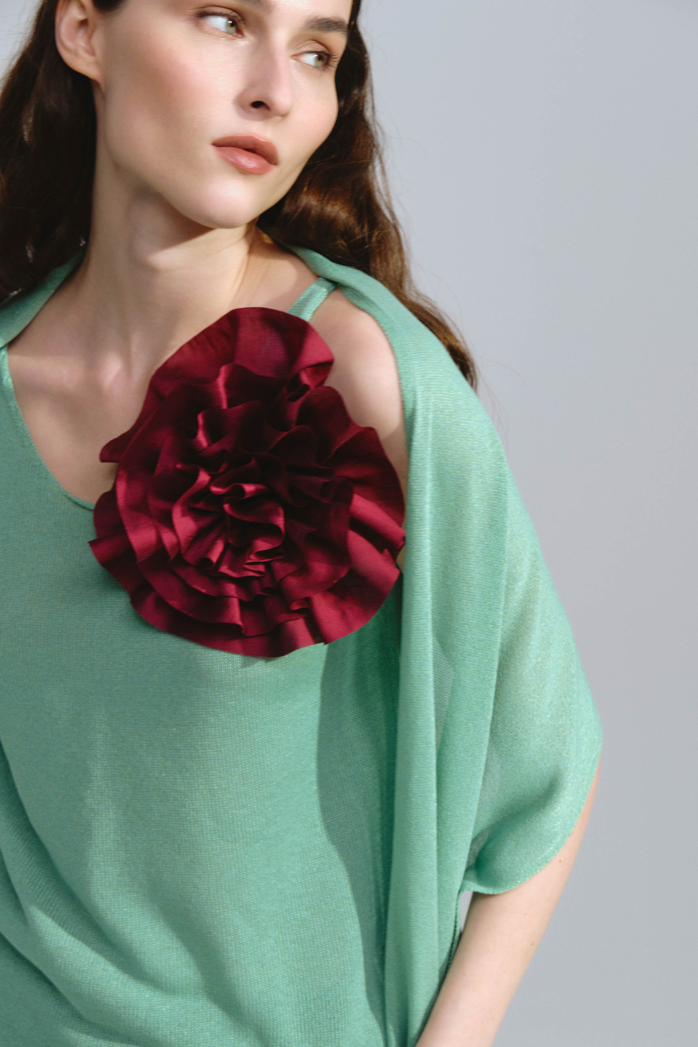 Брошь на магните Роза большая 24 Кармин (carmine) от Lesel (Лесель)! Заказывайте по ✆ 8 (800) 777 02 37