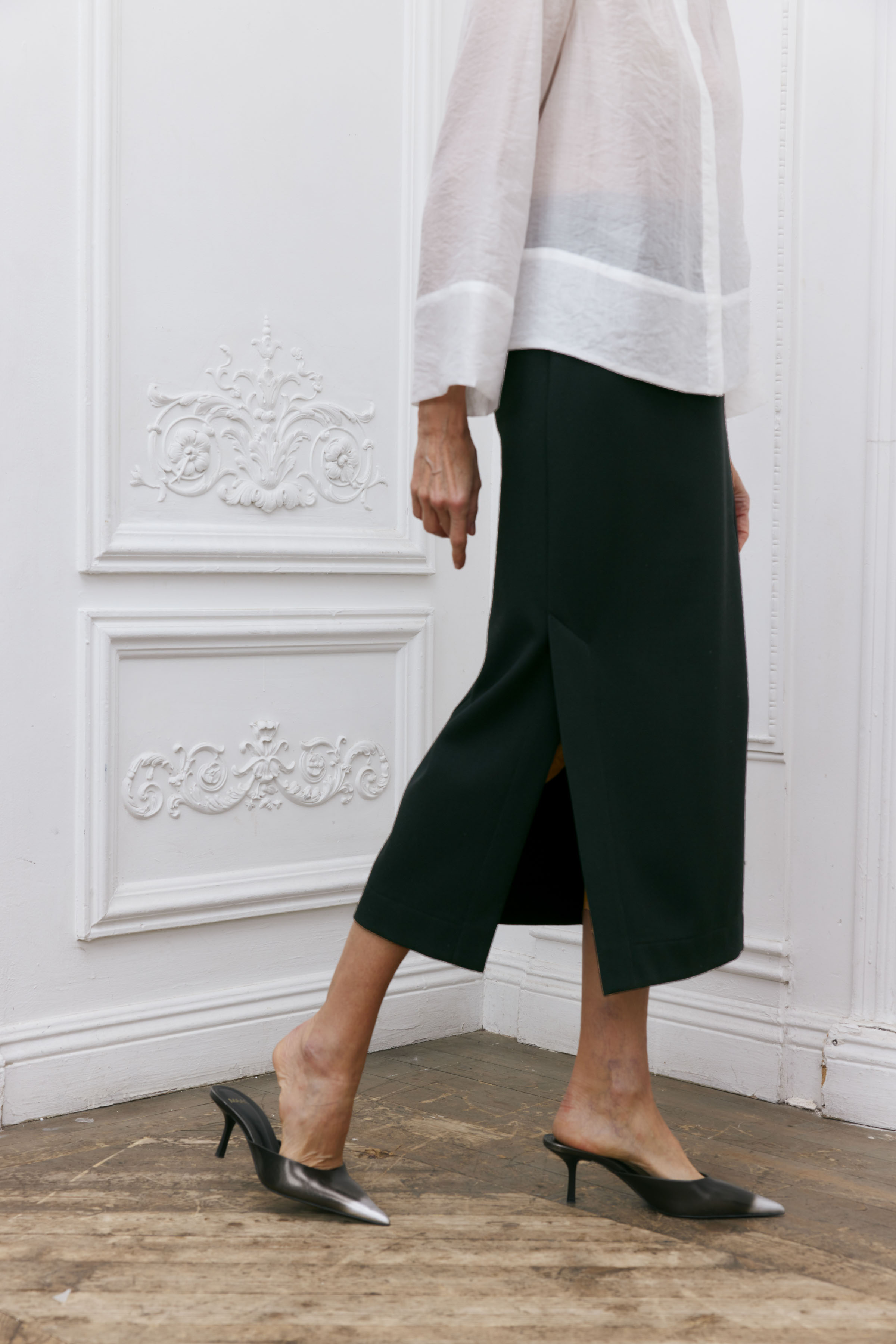 Юбка узкая эластичная 00 Черный (noir) от Lesel (Лесель)! Заказывайте по ✆ 8 (800) 777 02 37