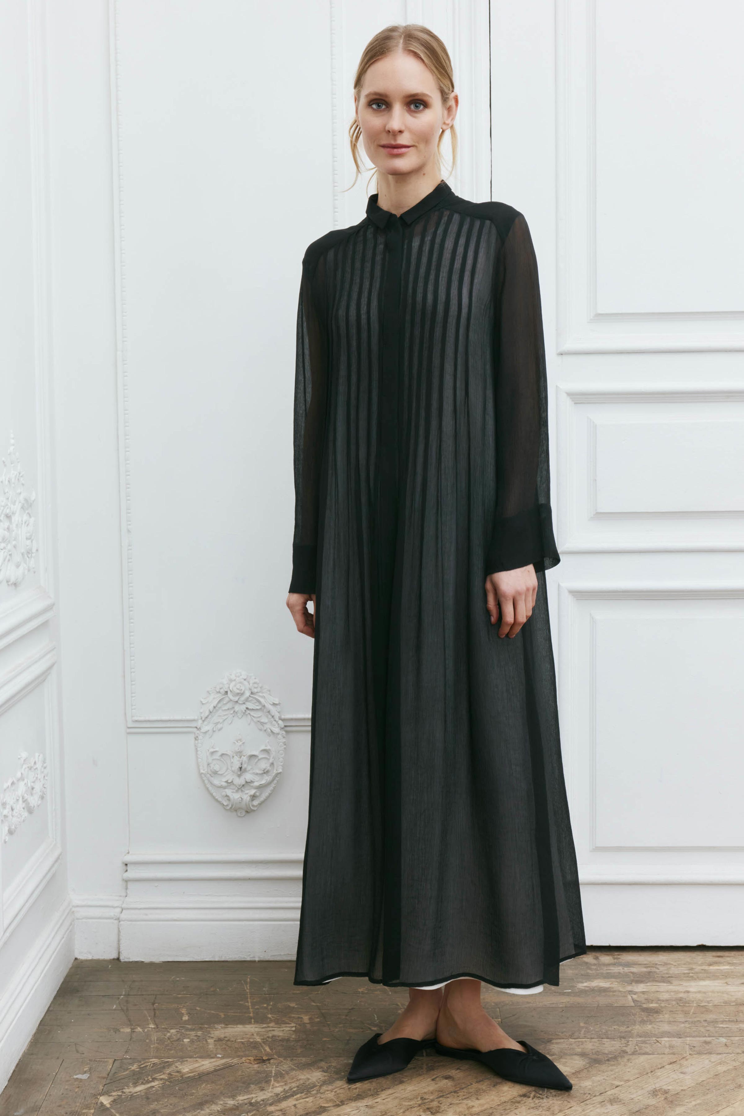 Блуза длинная, защипы  от Lesel (Лесель)! Заказывайте по ✆ 8 (800) 777 02 37