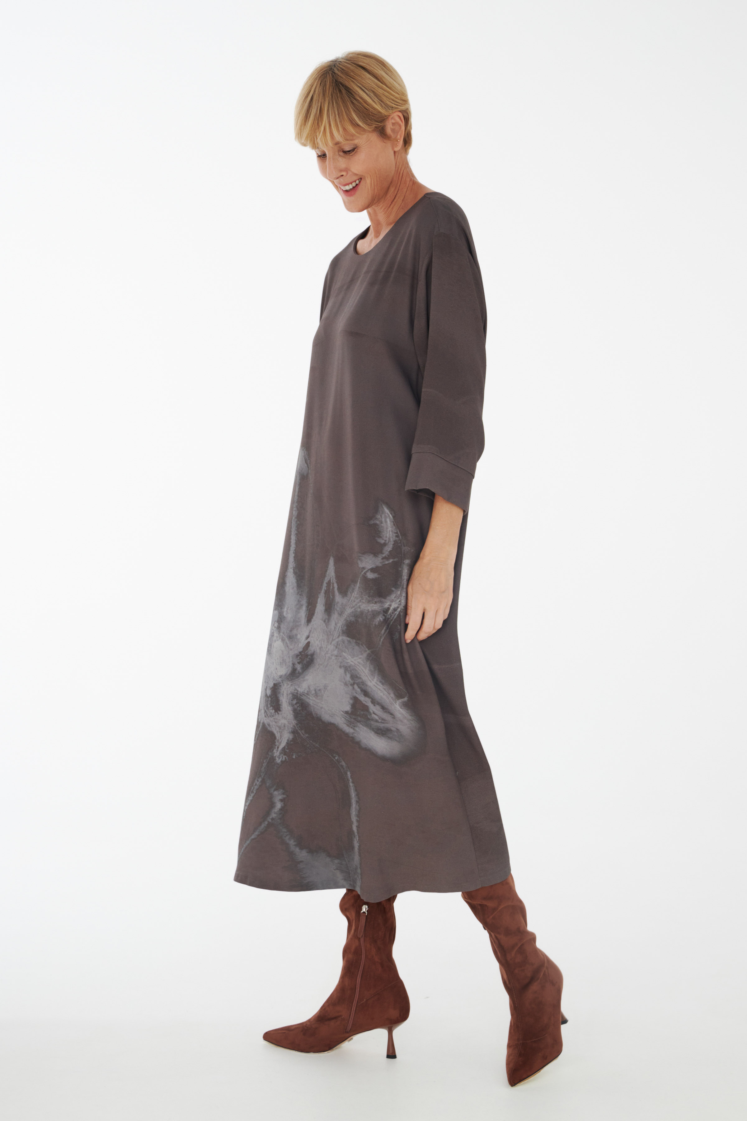 Платье свободное Цветок 78 Полутень (penombre) от Lesel (Лесель)! Заказывайте по ✆ 8 (800) 777 02 37