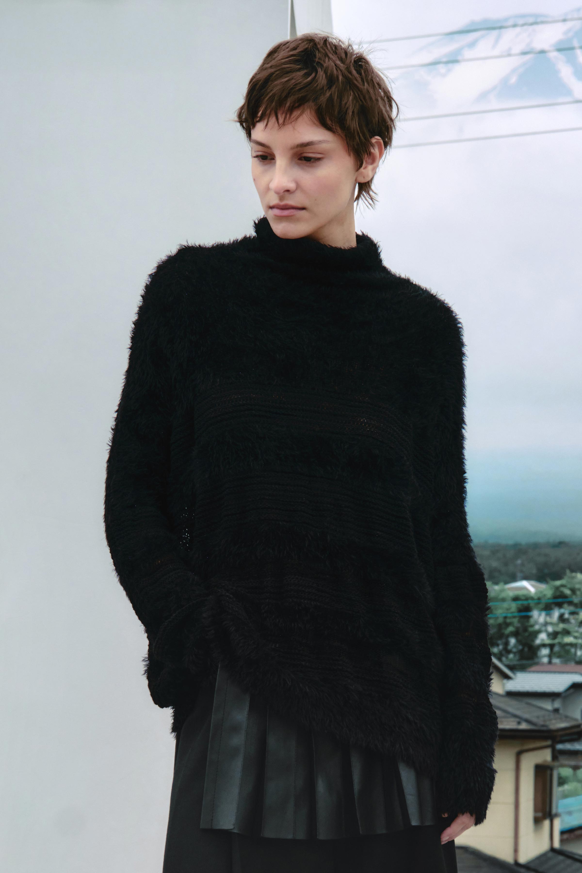 Джемпер Мех 00 Черный (noir) от Lesel (Лесель)! Заказывайте по ✆ 8 (800) 777 02 37