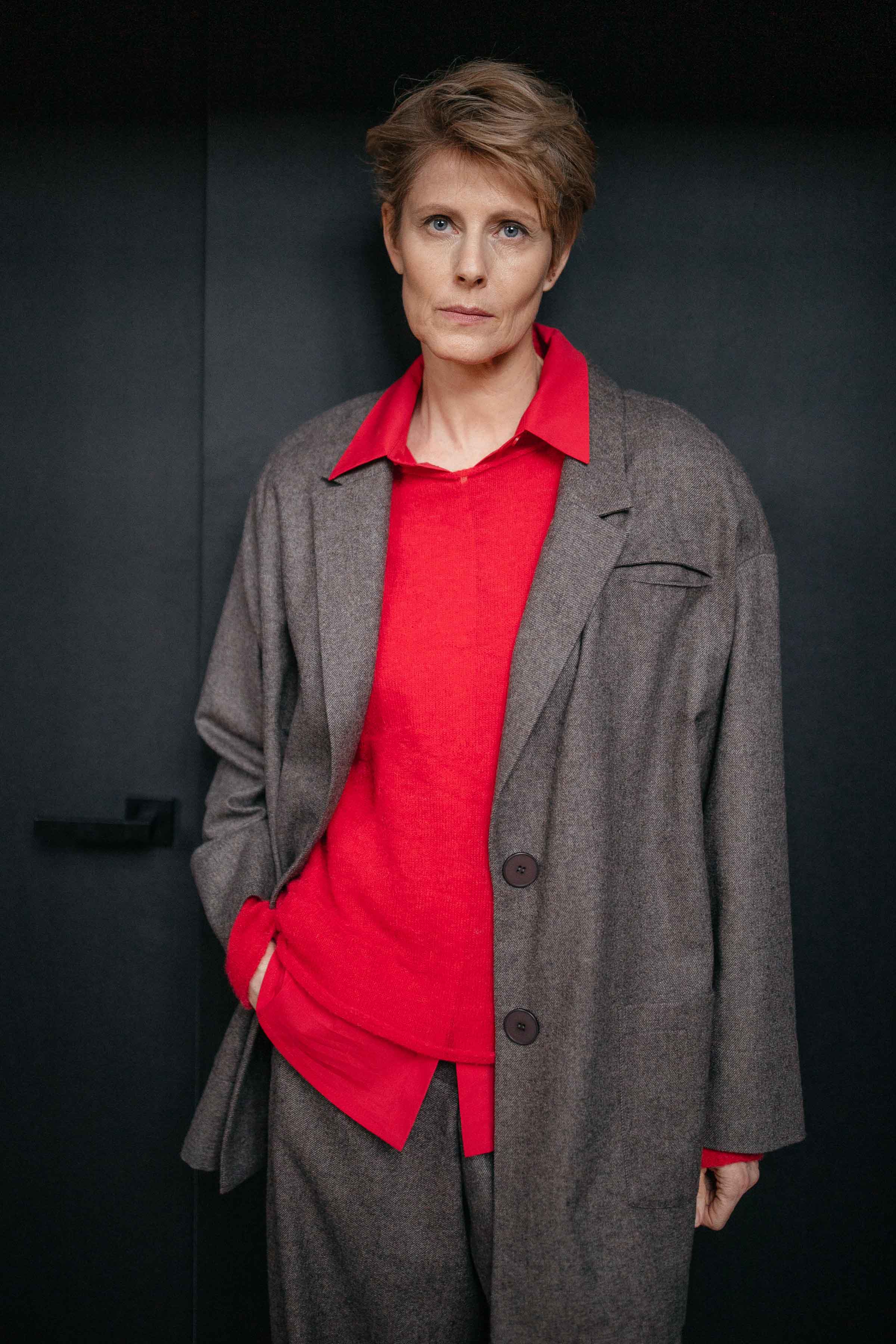 Жакет квадрат, шерсть 78 Полутень (penombre) от Lesel (Лесель)! Заказывайте по ✆ 8 (800) 777 02 37