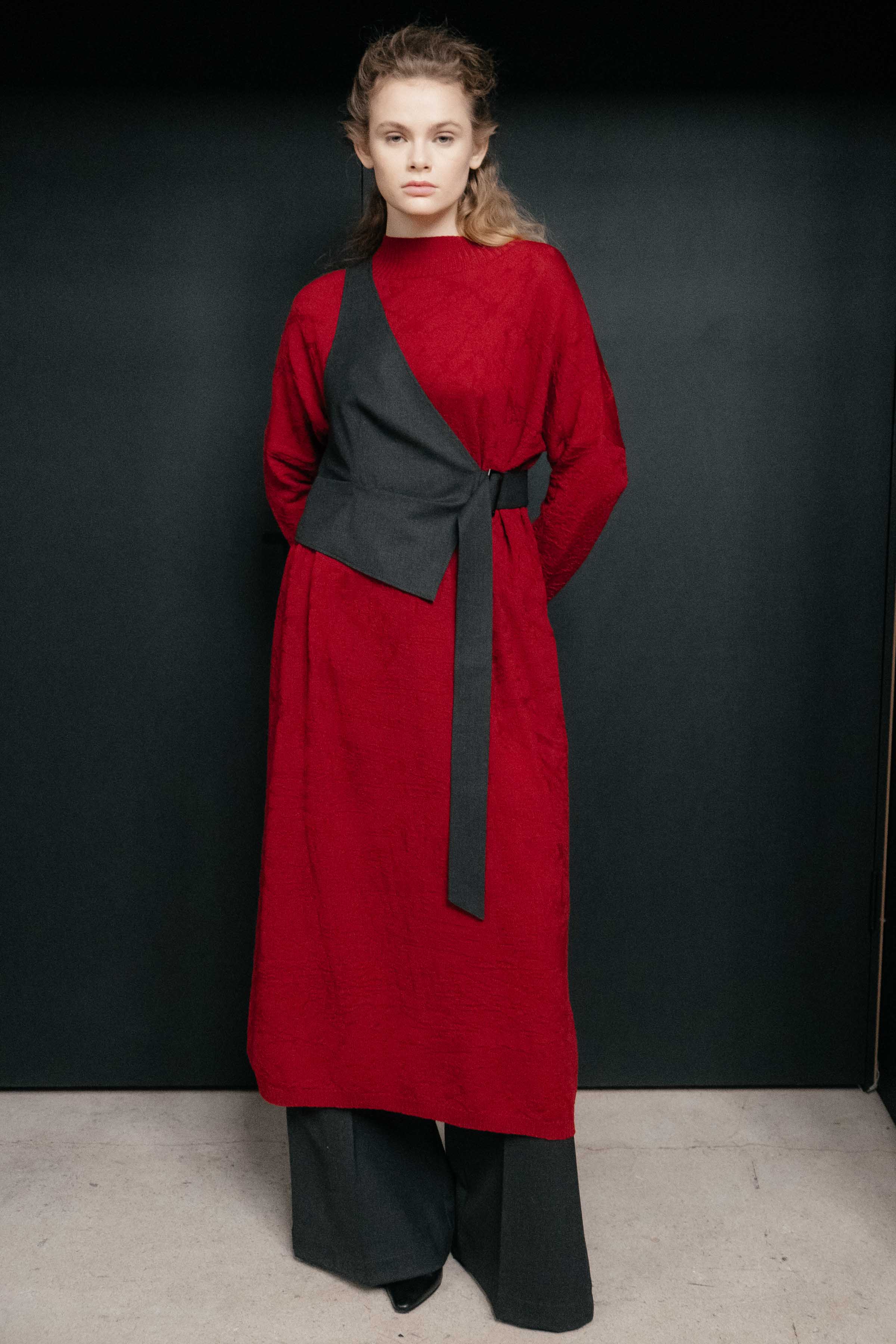 Жилет пояс, шерсть 11 Антрацит (anthracite) от Lesel (Лесель)! Заказывайте по ✆ 8 (800) 777 02 37