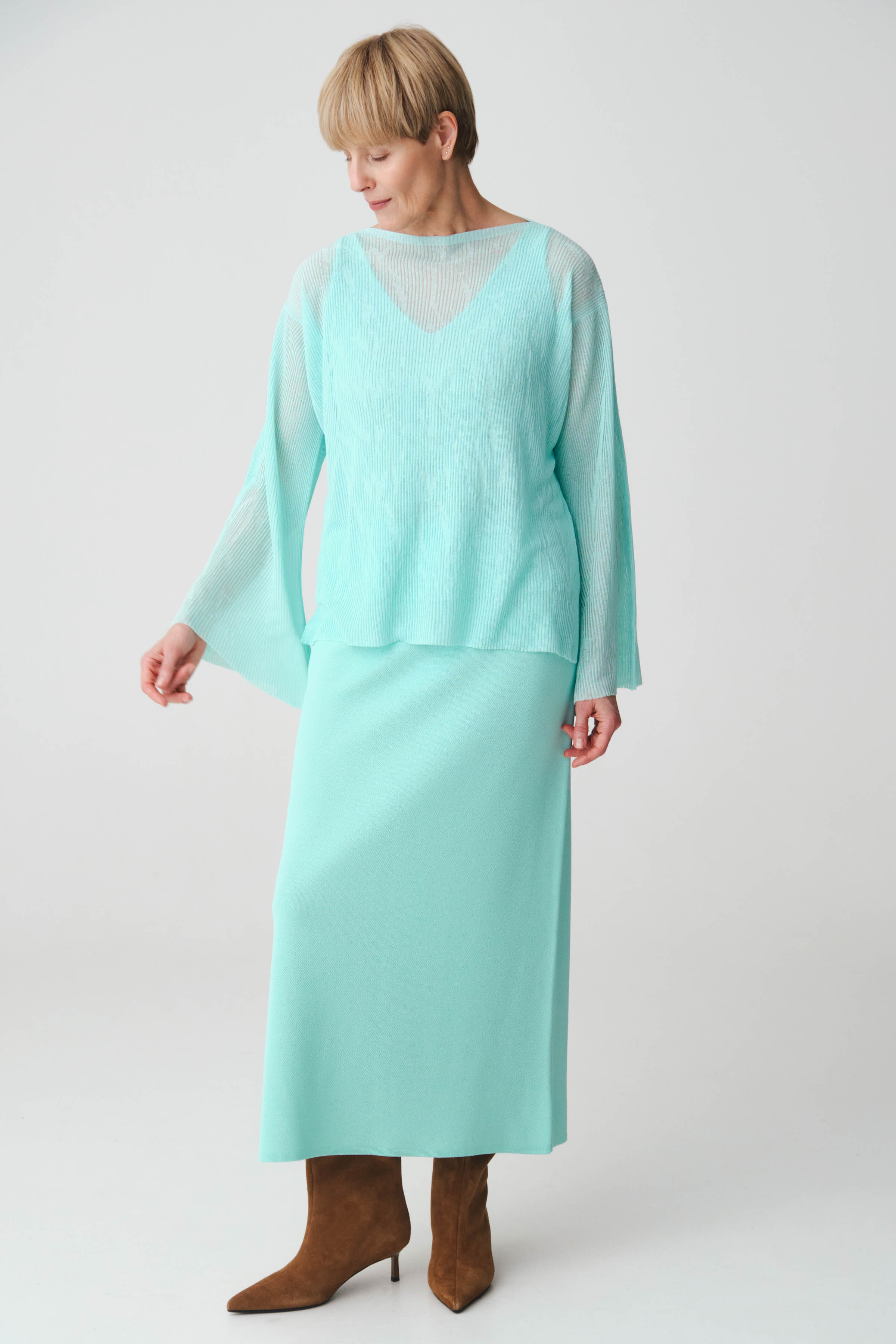 Джемпер с длинным рукавом Прозрачный