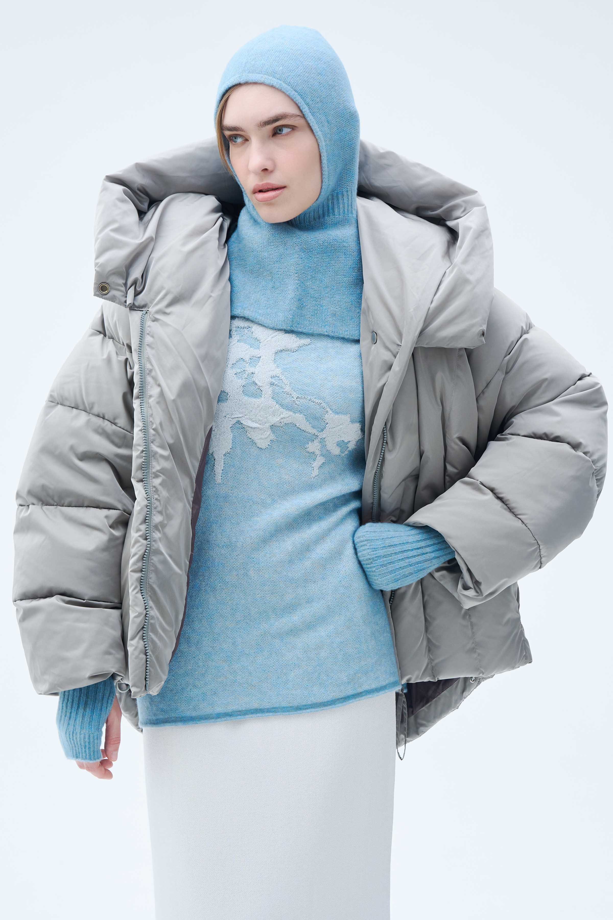 Капор 34 Голубой лед (glace bleue) от Lesel (Лесель)! Заказывайте по ✆ 8 (800) 777 02 37