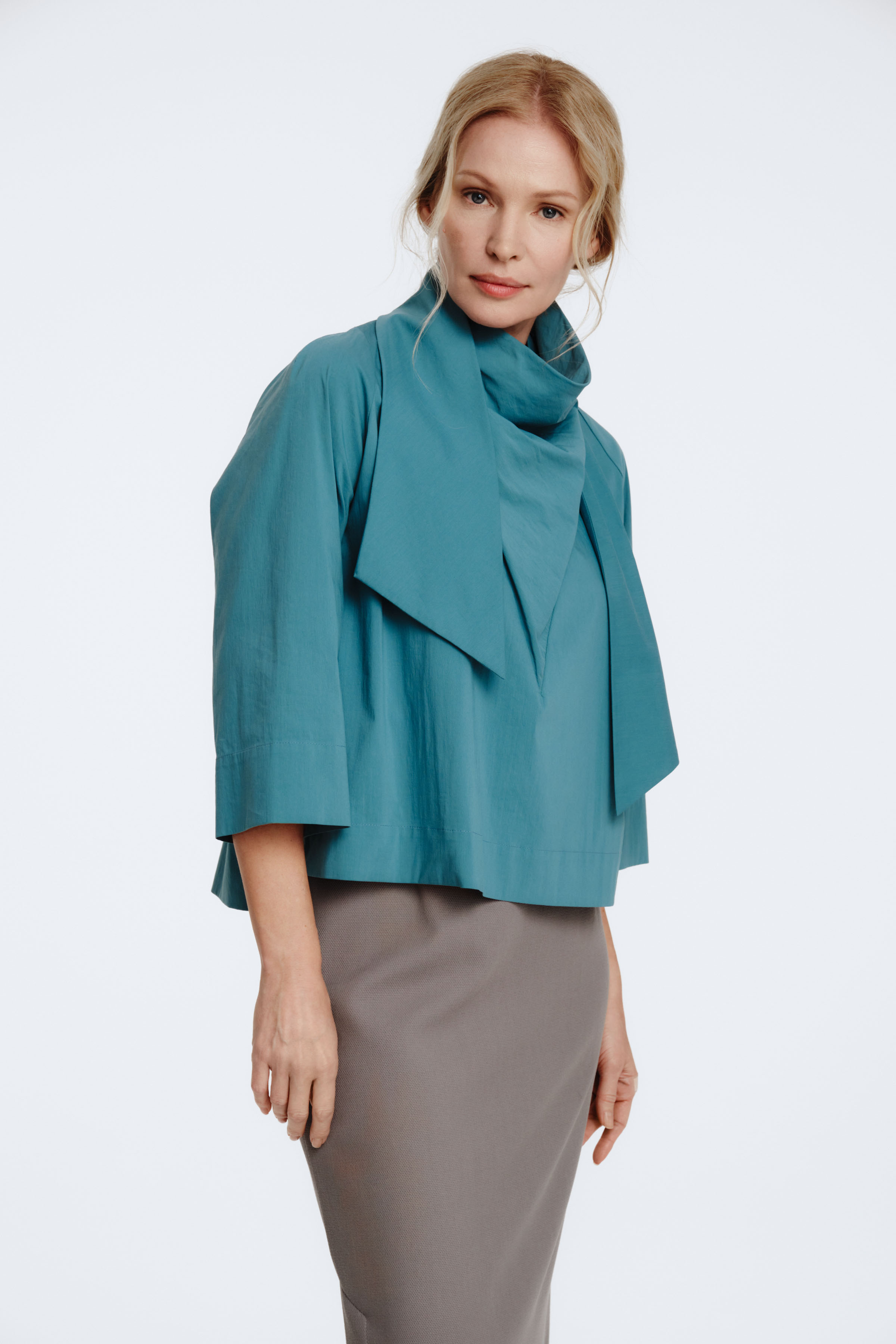 Блуза с воротником Качели  от Lesel (Лесель)! Заказывайте по ✆ 8 (800) 777 02 37