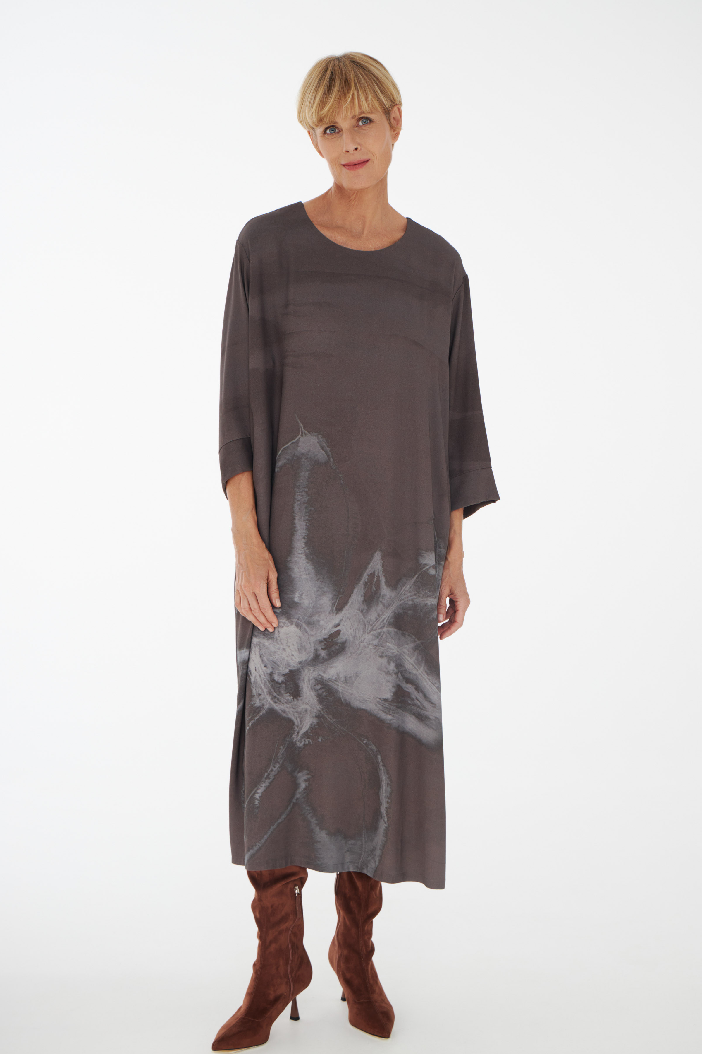 Платье свободное Цветок 78 Полутень (penombre) от Lesel (Лесель)! Заказывайте по ✆ 8 (800) 777 02 37