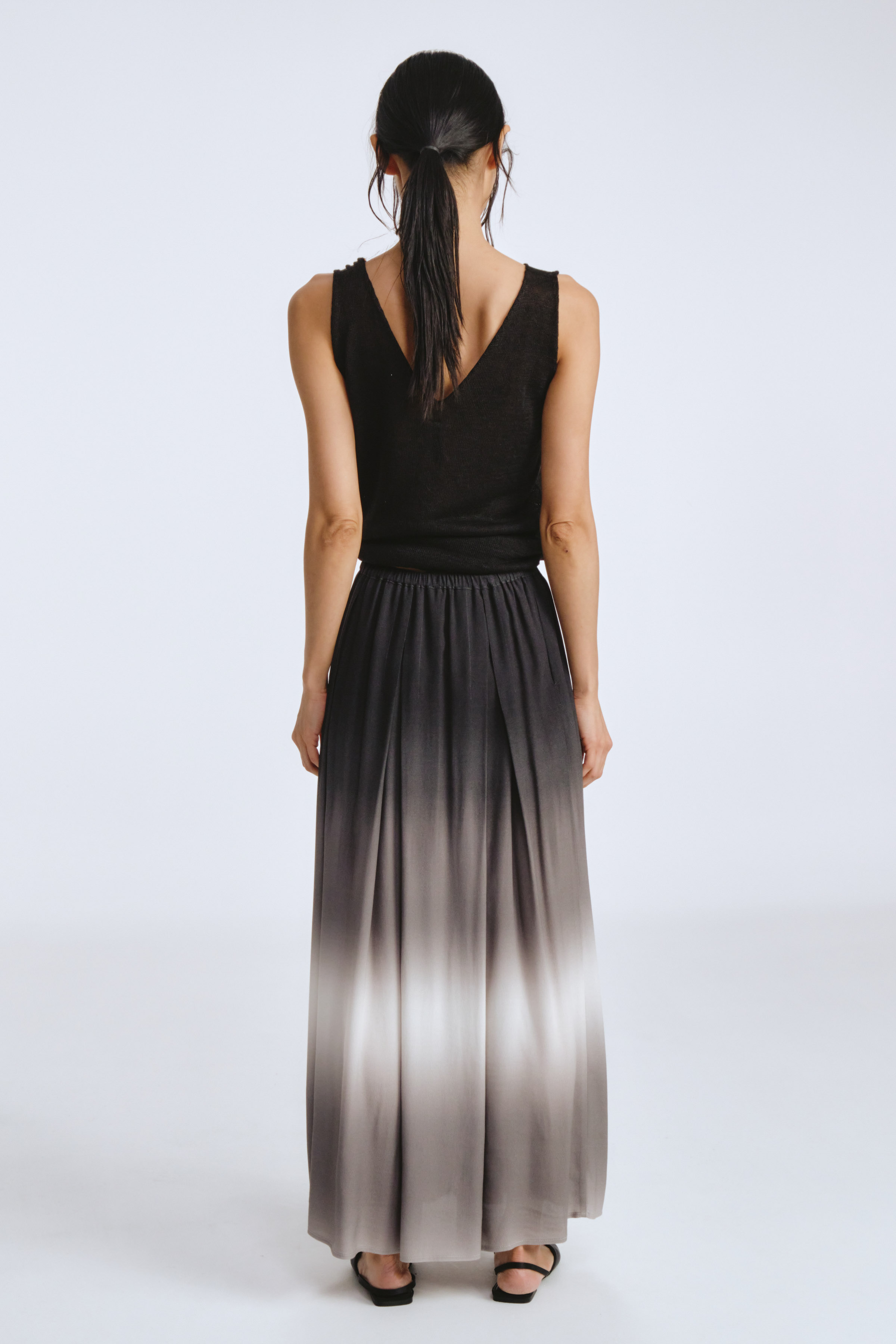 Юбка Деграде в складку