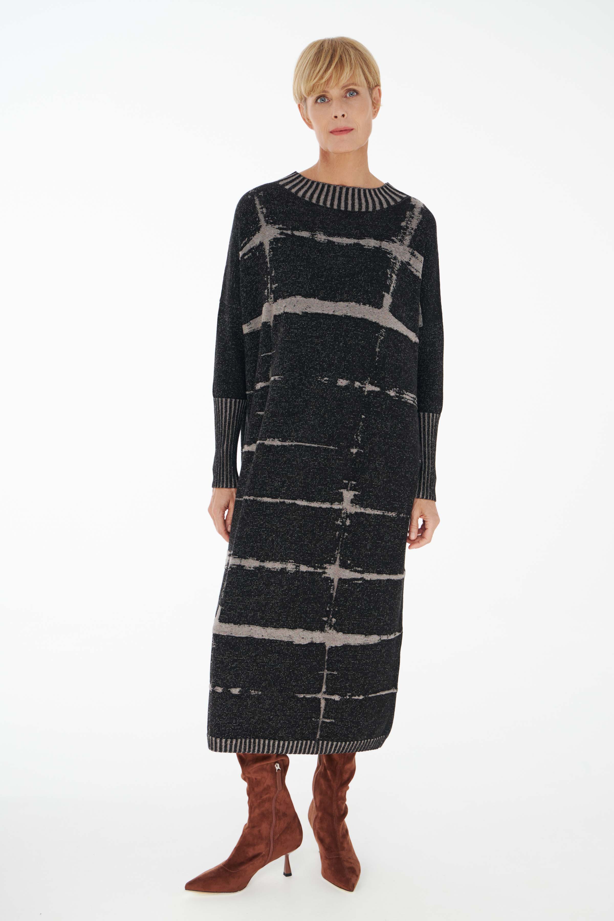 Платье Клетка 00 Черный (noir), 10 Серый (grise) от Lesel (Лесель)! Заказывайте по ✆ 8 (800) 777 02 37