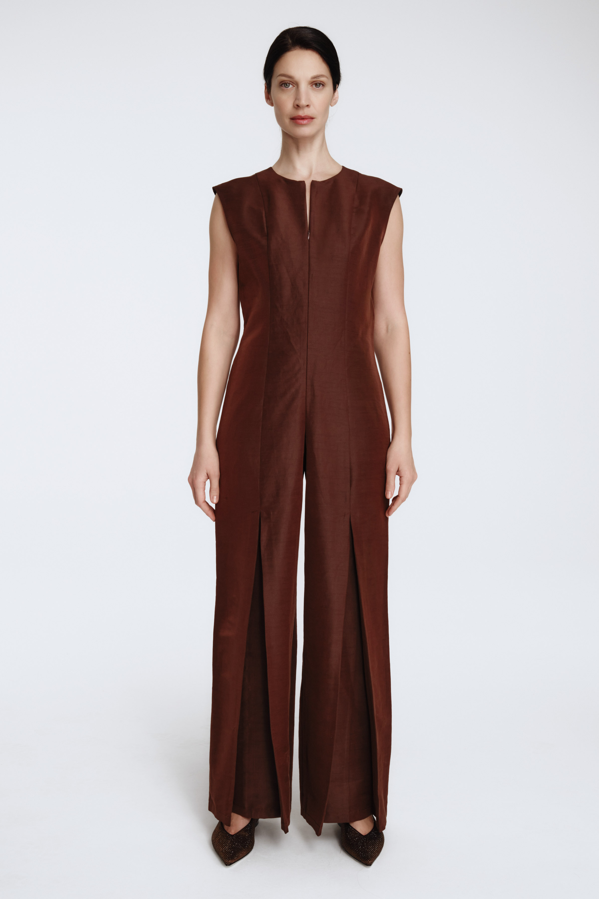 Комбинезон клеш эластичный