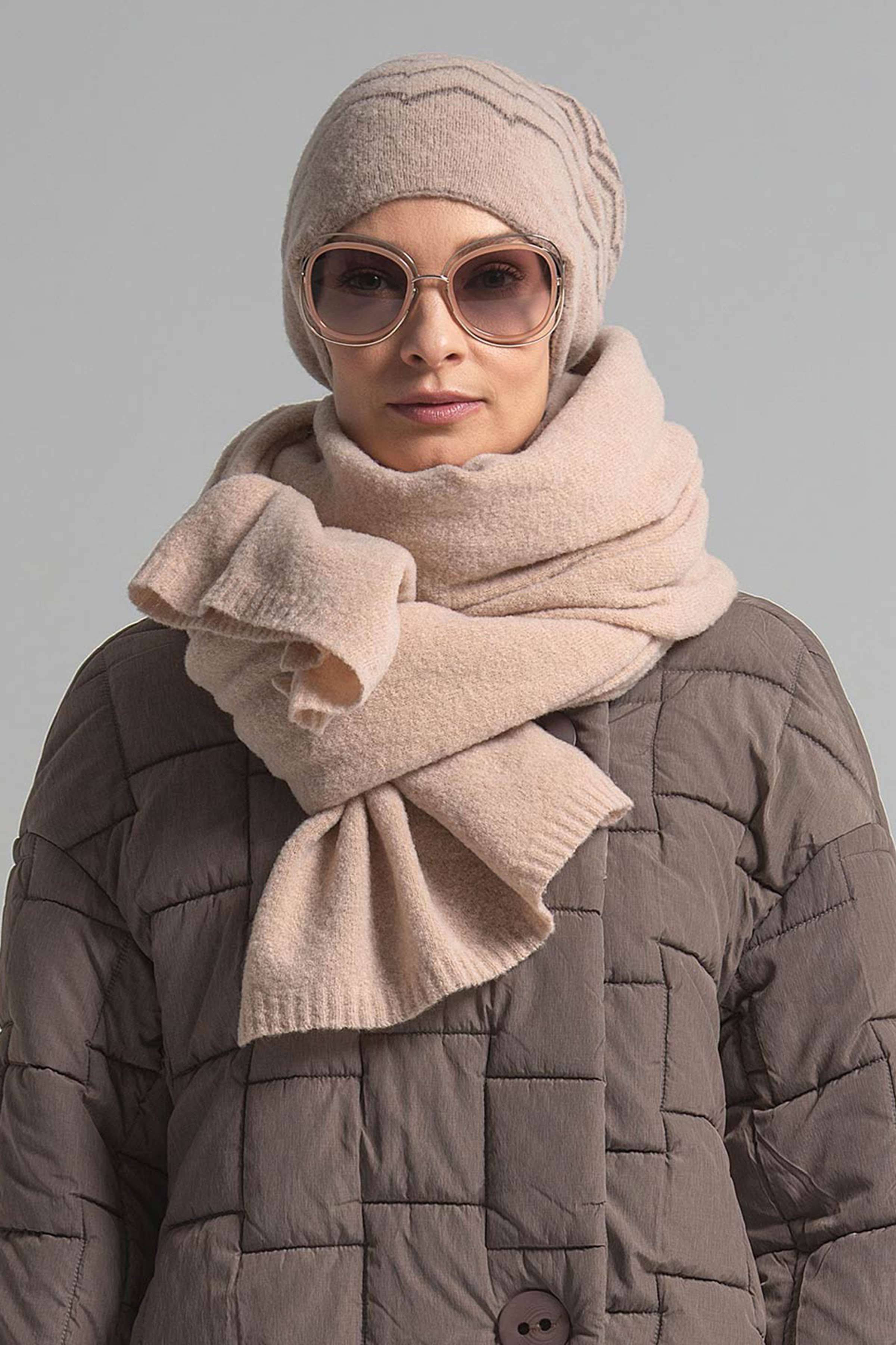 Шарф тонкий 04 Бежевый (beige) от Lesel (Лесель)! Заказывайте по ✆ 8 (800) 777 02 37