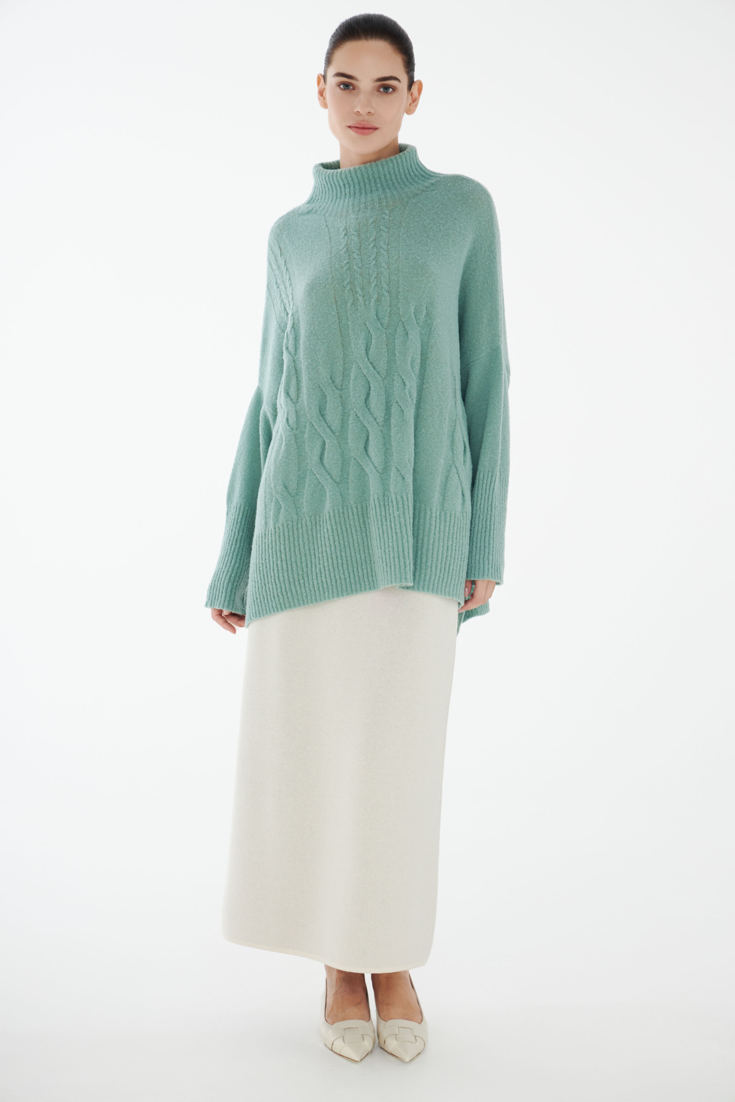 Джемпер Косы  от Lesel (Лесель)! Заказывайте по ✆ 8 (800) 777 02 37