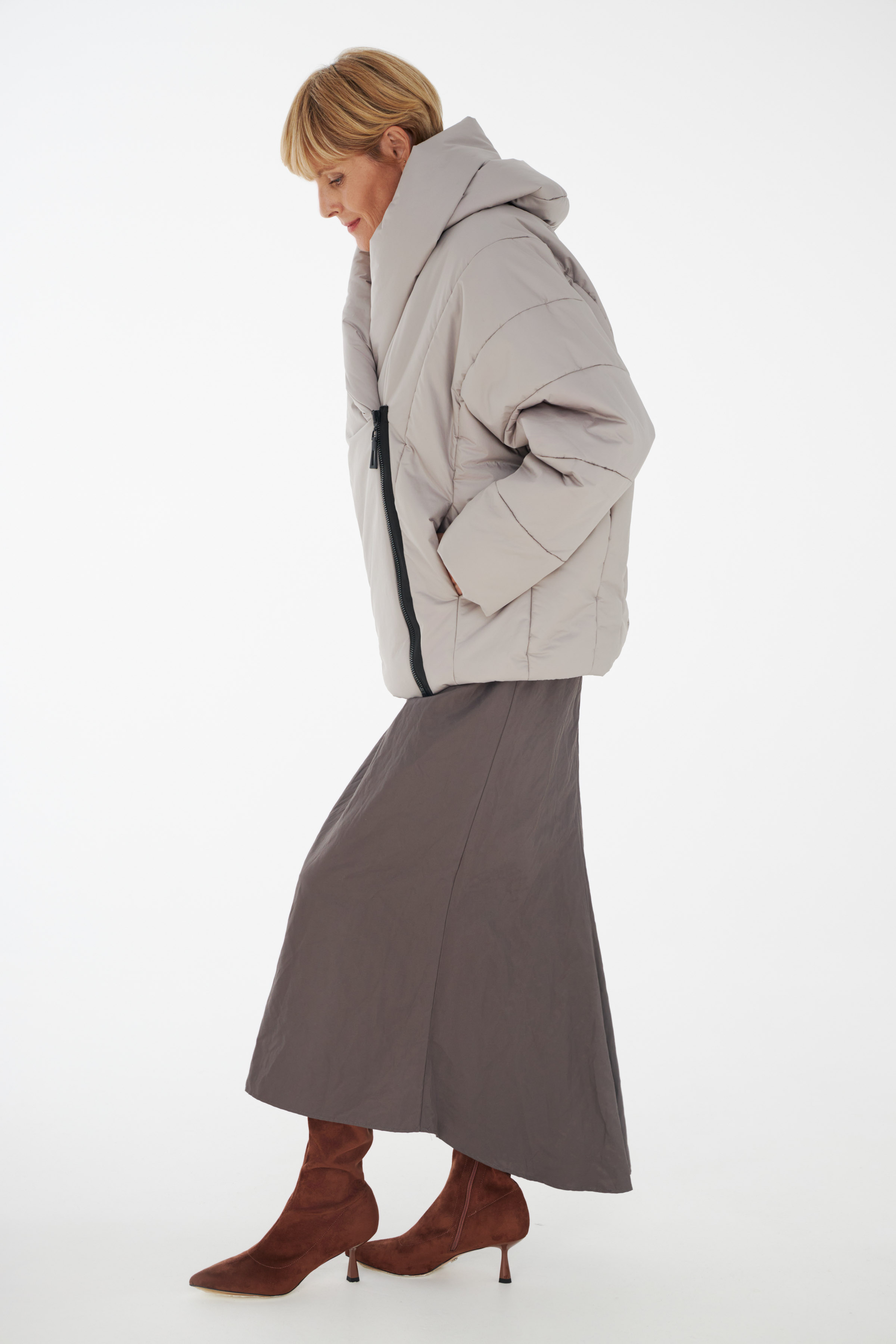 Куртка с диагональными швами 10 Серый (grise) от Lesel (Лесель)! Заказывайте по ✆ 8 (800) 777 02 37