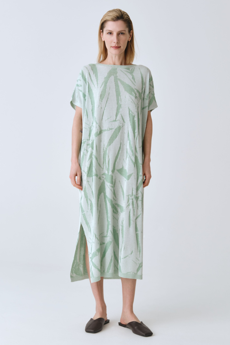 Платье с коротким рукавом Креш