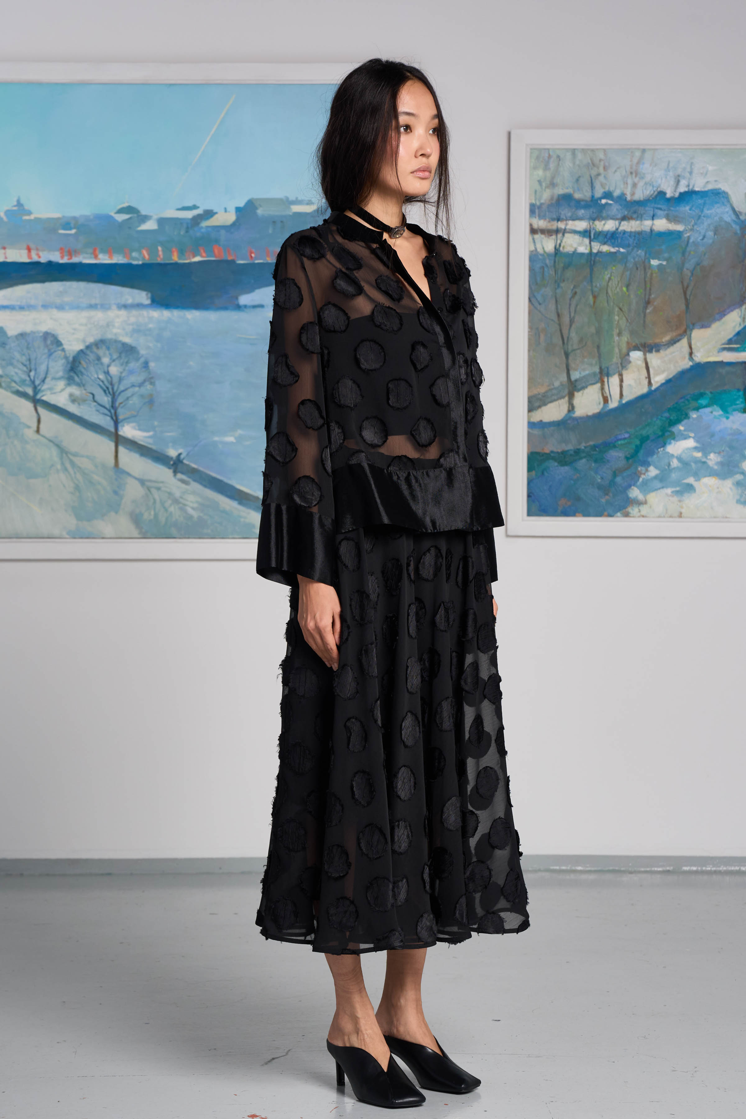 Блуза Прозрачный горох  от Lesel (Лесель)! Заказывайте по ✆ 8 (800) 777 02 37