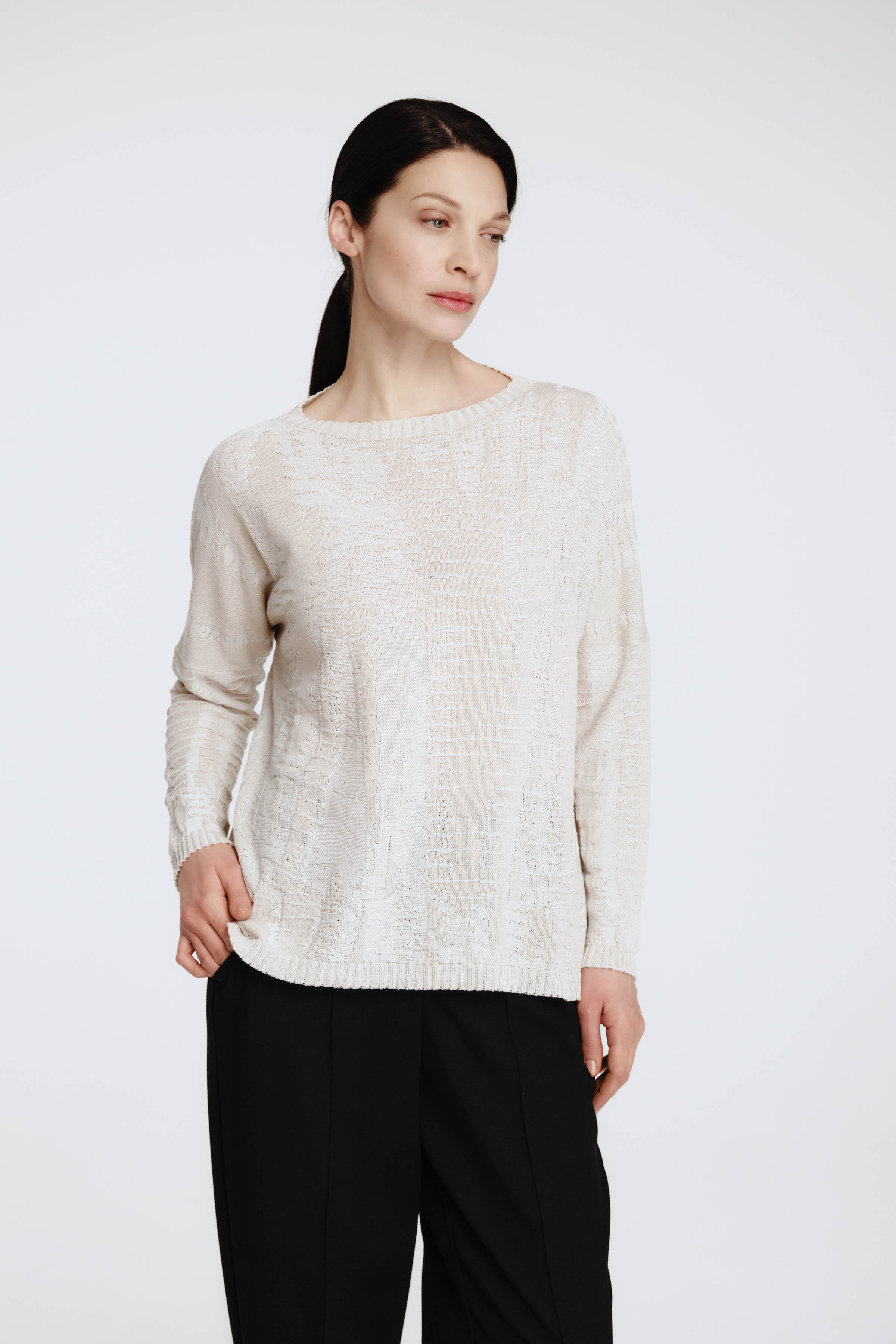 Джемпер Гофре 06 Суфле (souffle) от Lesel (Лесель)! Заказывайте по ✆ 8 (800) 777 02 37