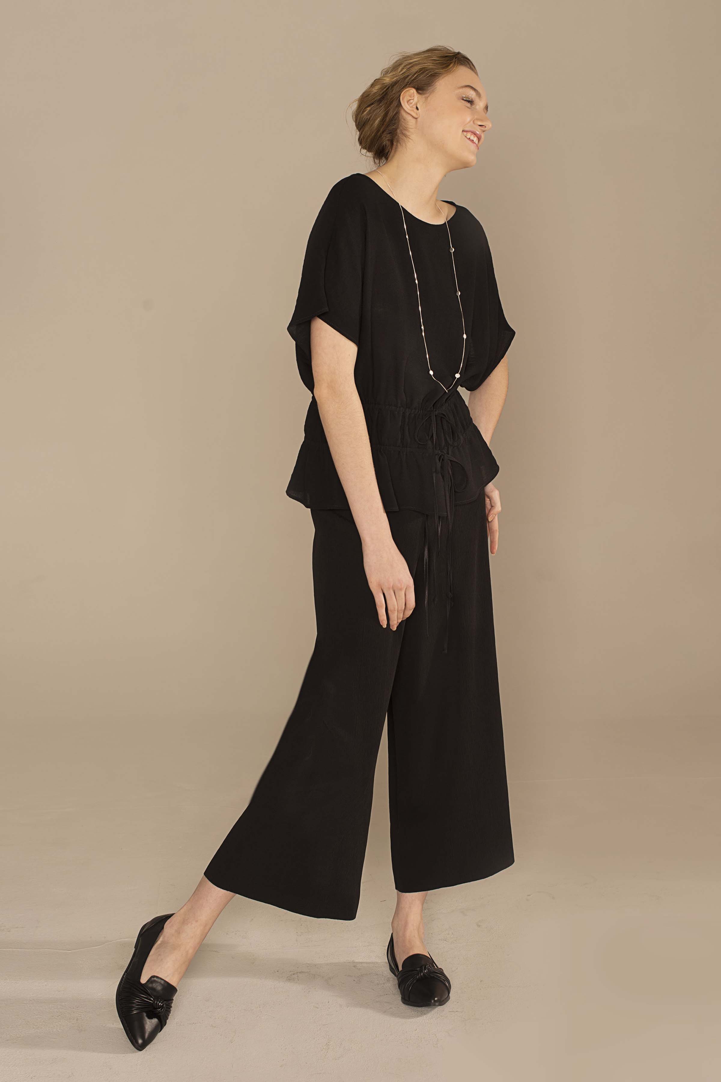 Кюлоты, гофре 00 Черный (noir) от Lesel (Лесель)! Заказывайте по ✆ 8 (800) 777 02 37