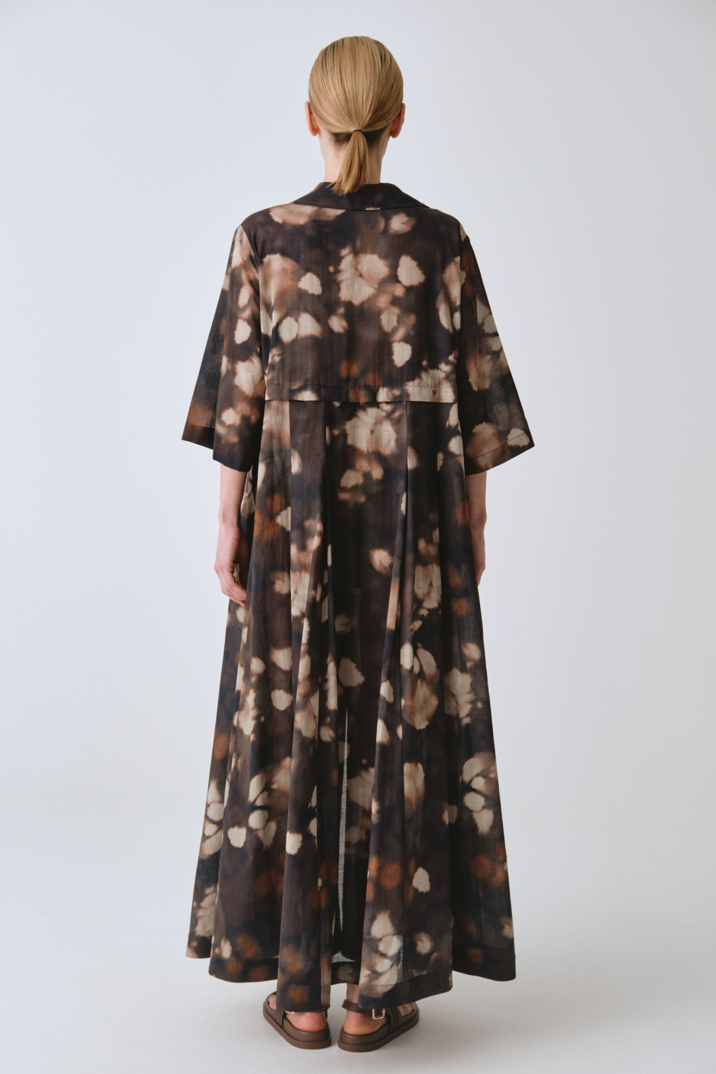 Платье кимоно со складками Акварельные блики