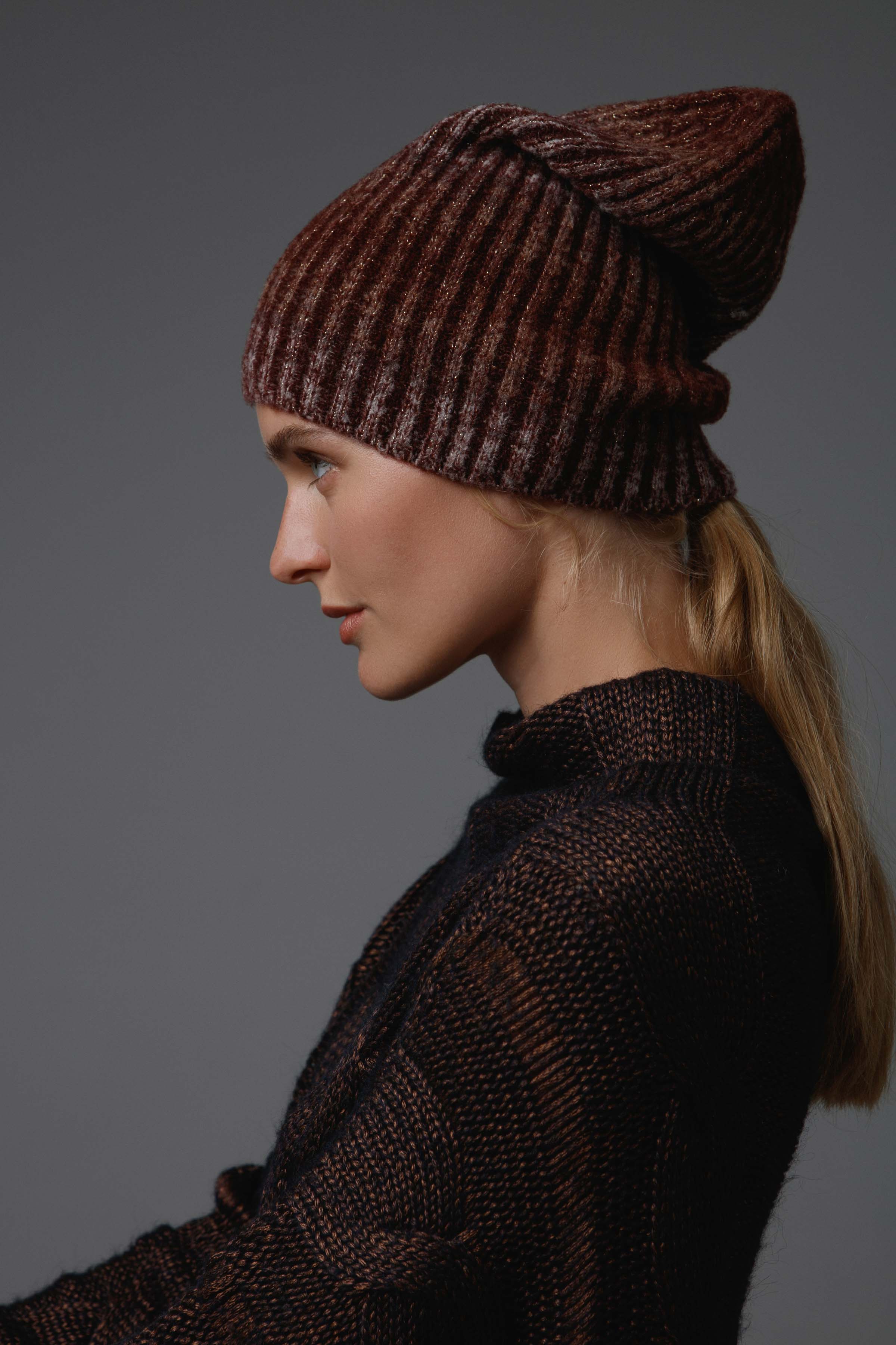 Шапка Деграде Блеск 94 Темная медь (dark copper) от Lesel (Лесель)! Заказывайте по ✆ 8 (800) 777 02 37