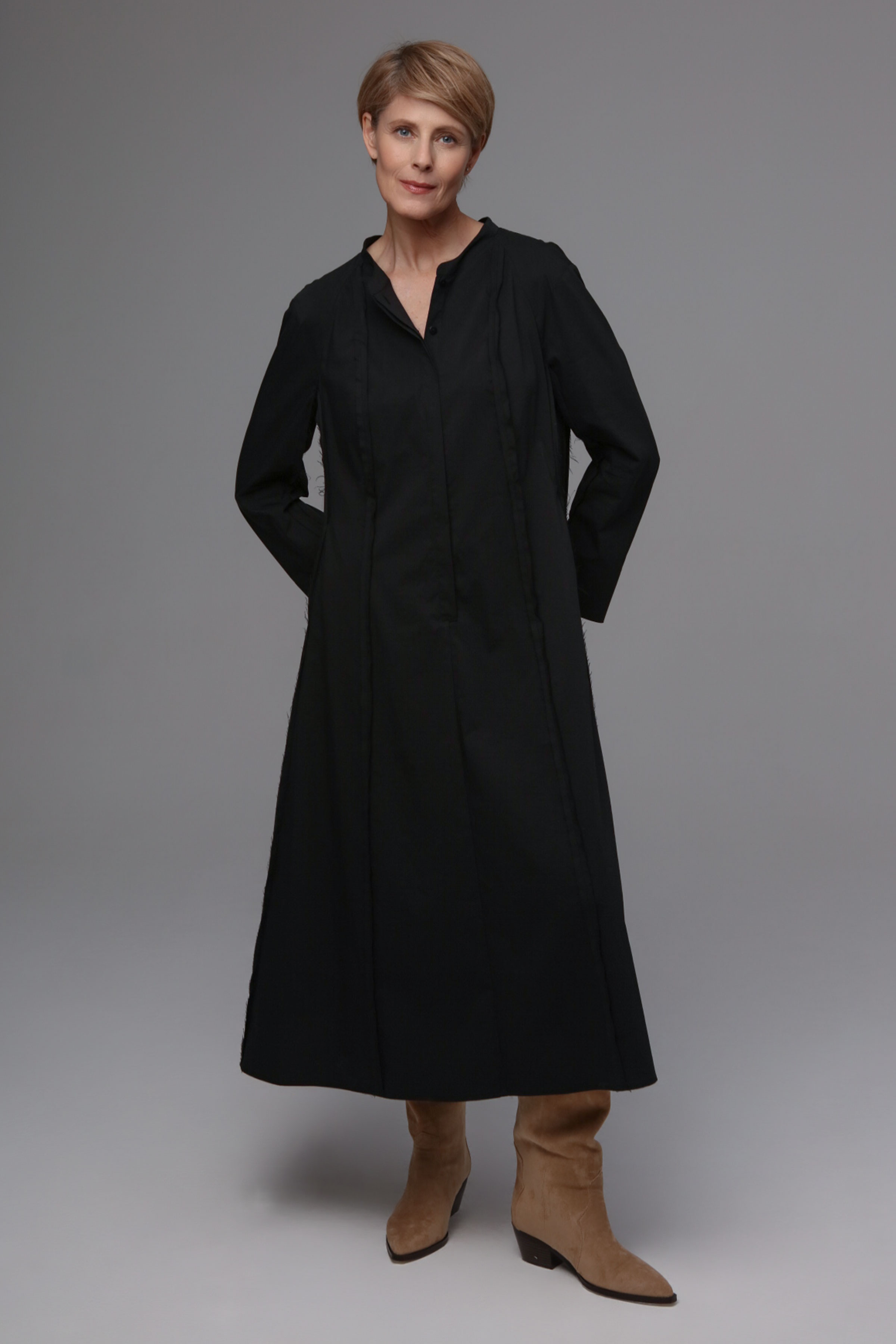 Платье Хлопок гранж 00 Черный (noir), 10 Серый (grise), 35 Синий (bleu) от Lesel (Лесель)! Заказывайте по ✆ 8 (800) 777 02 37