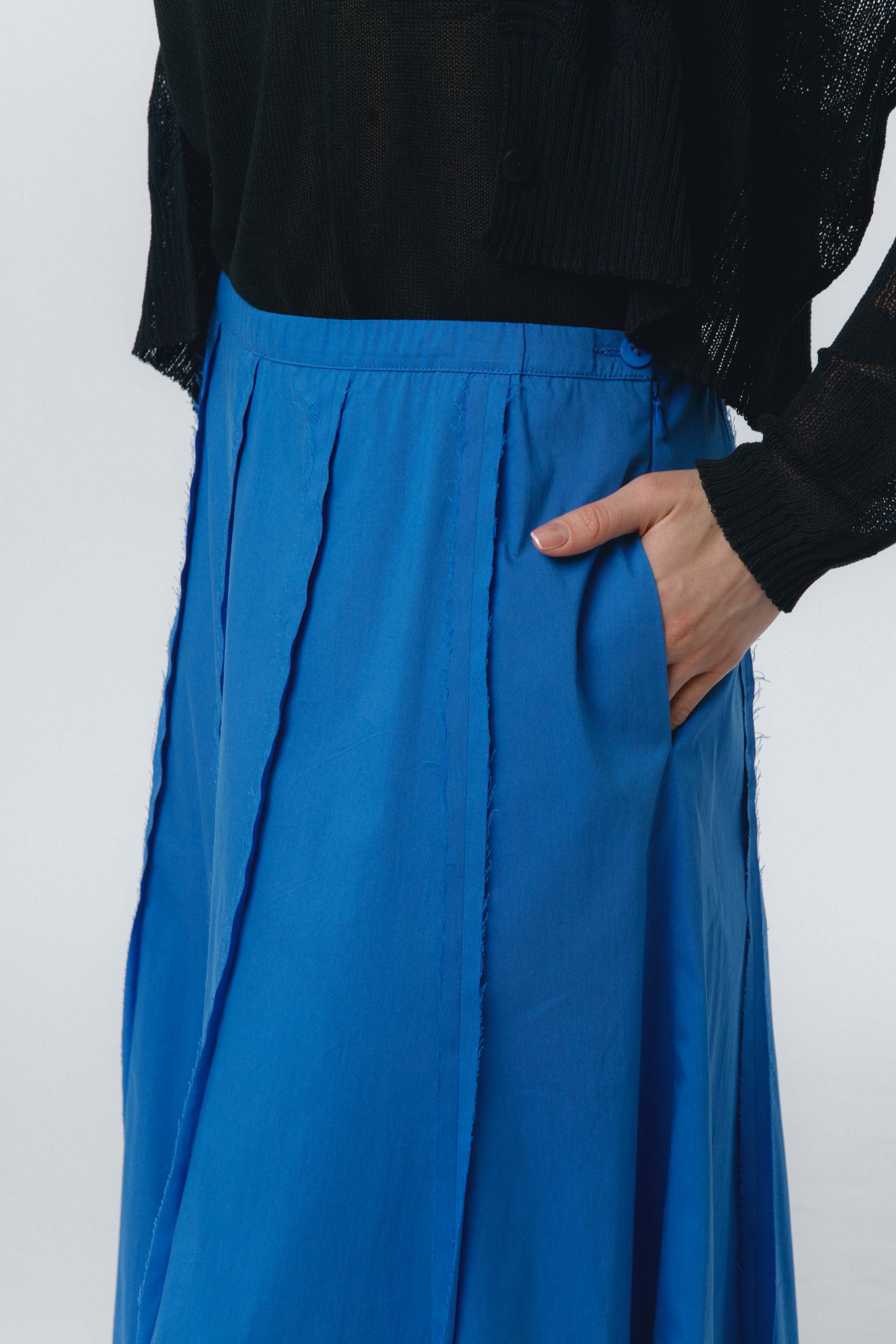 Юбка Хлопок гранж 35 Синий (bleu) от Lesel (Лесель)! Заказывайте по ✆ 8 (800) 777 02 37