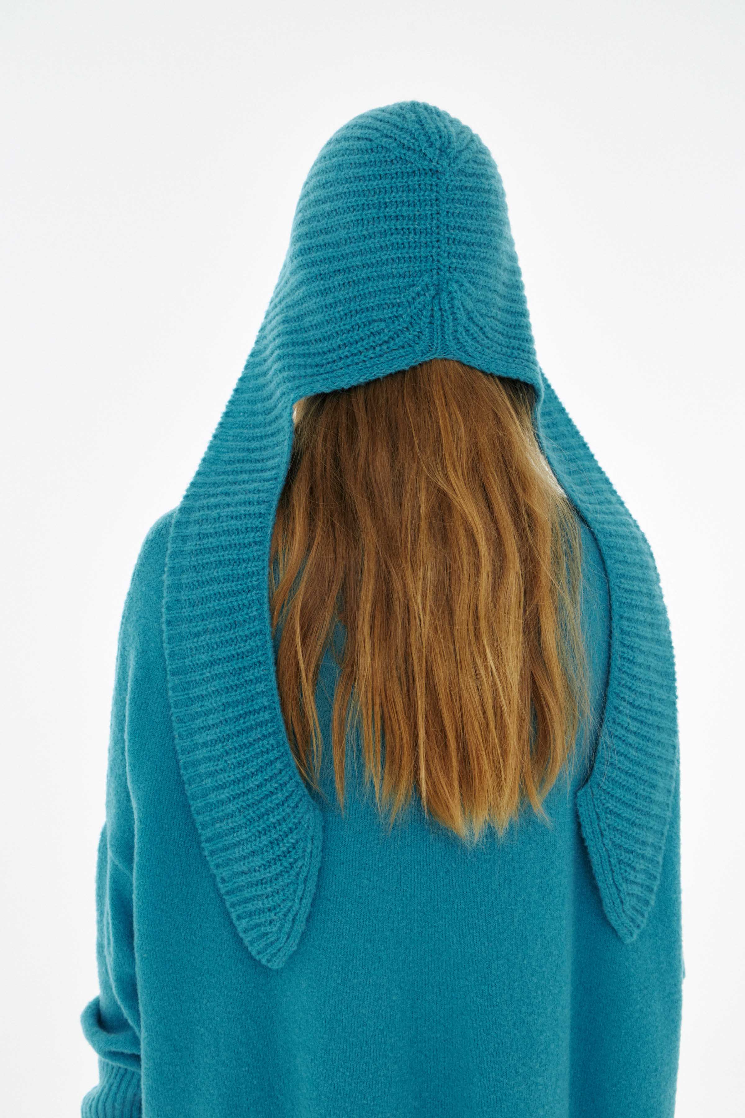 Шапка с ушками 36 Бирюза (turguoise) от Lesel (Лесель)! Заказывайте по ✆ 8 (800) 777 02 37