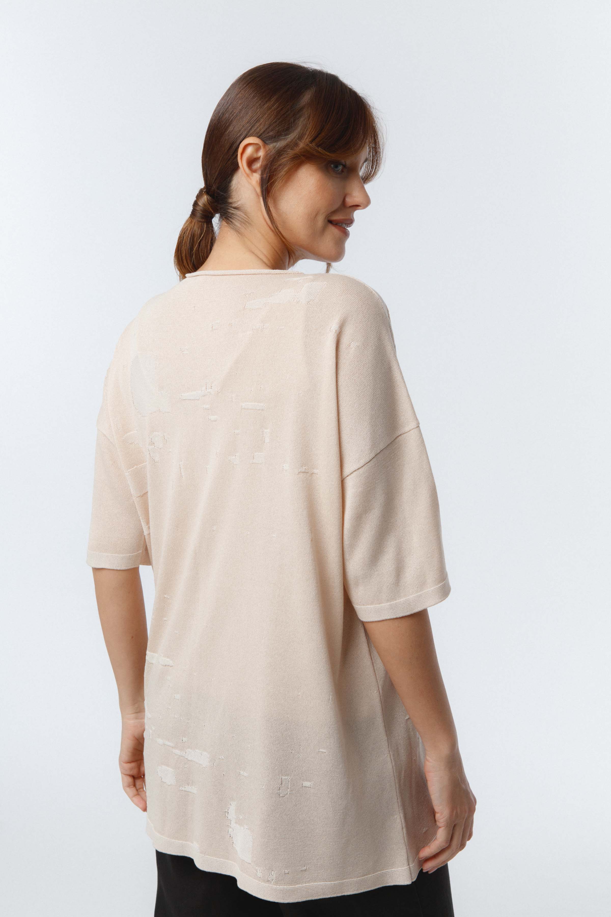 Туника с коротким рукавом Брызги краски  от Lesel (Лесель)! Заказывайте по ✆ 8 (800) 777 02 37