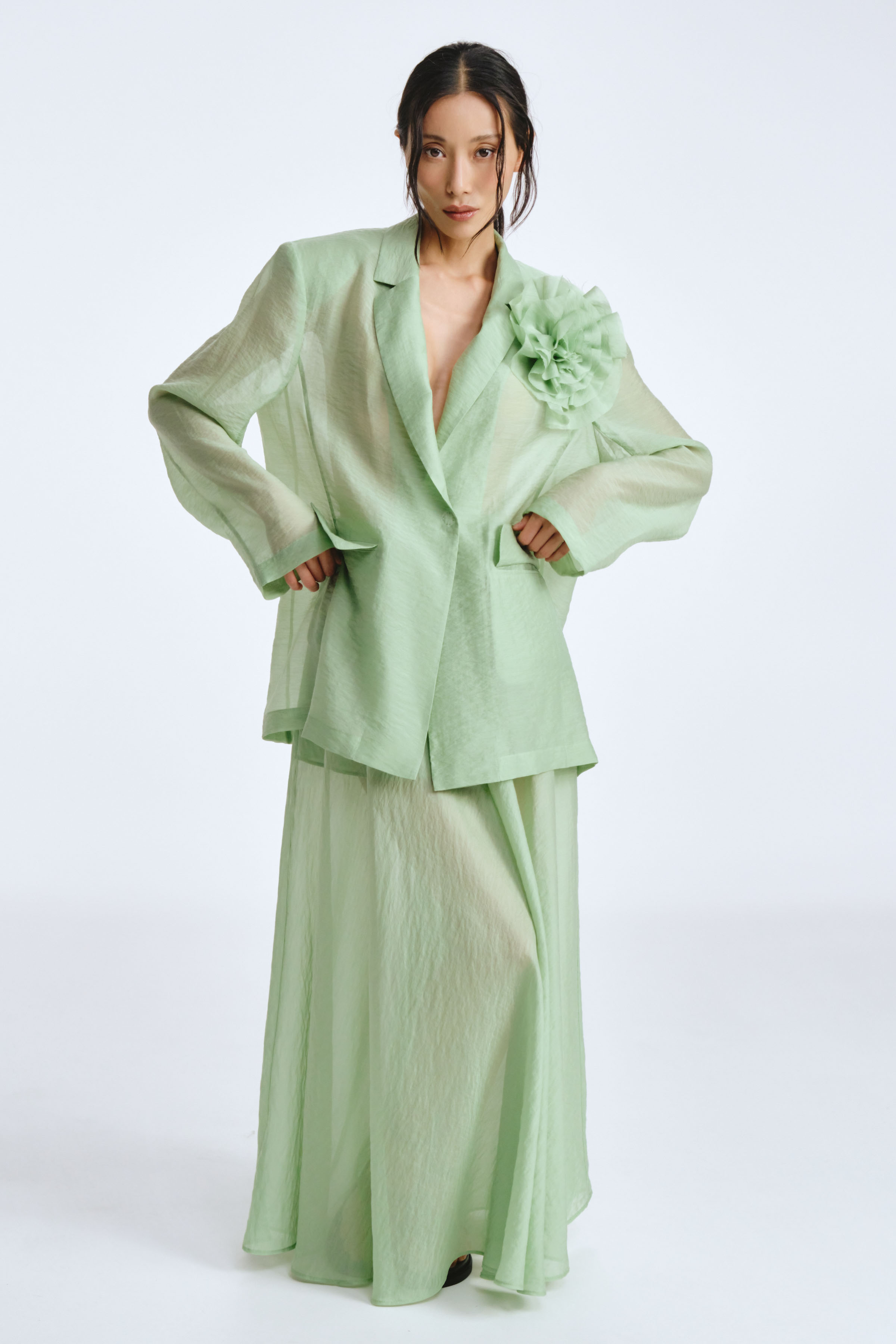 Юбка клеш прозрачная 62 Хризолит (chrysolithe), 00 Черный (noir), 03 Кварц (quartz) от Lesel (Лесель)! Заказывайте по ✆ 8 (800) 777 02 37