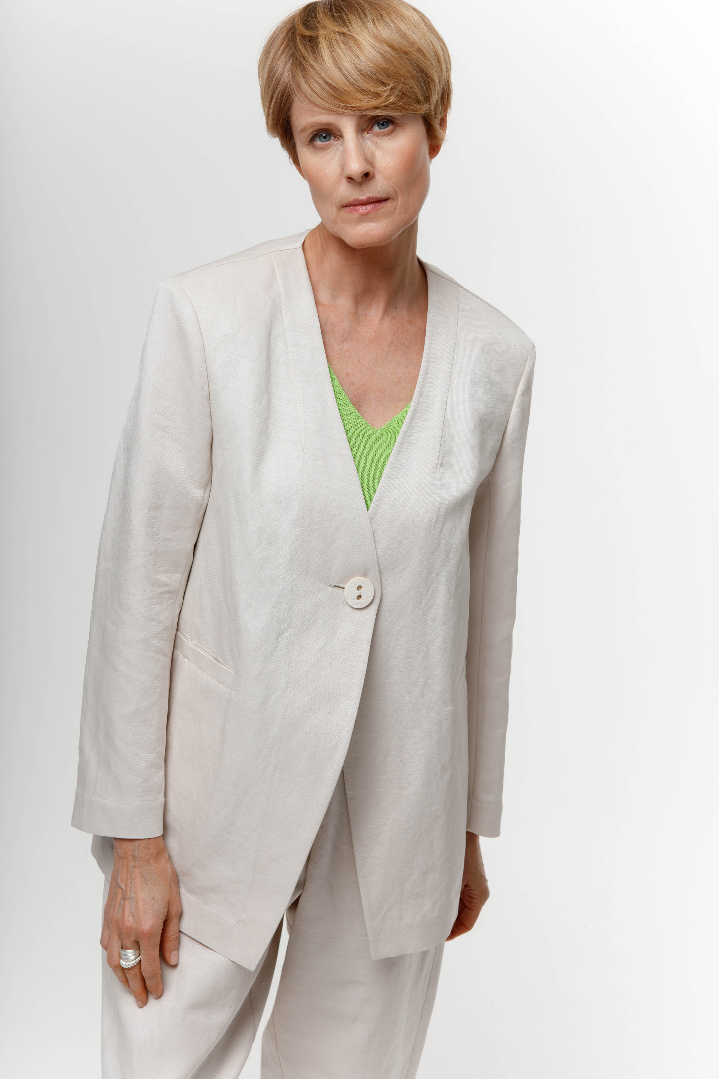 Жакет без лацканов 06 Суфле (souffle) от Lesel (Лесель)! Заказывайте по ✆ 8 (800) 777 02 37