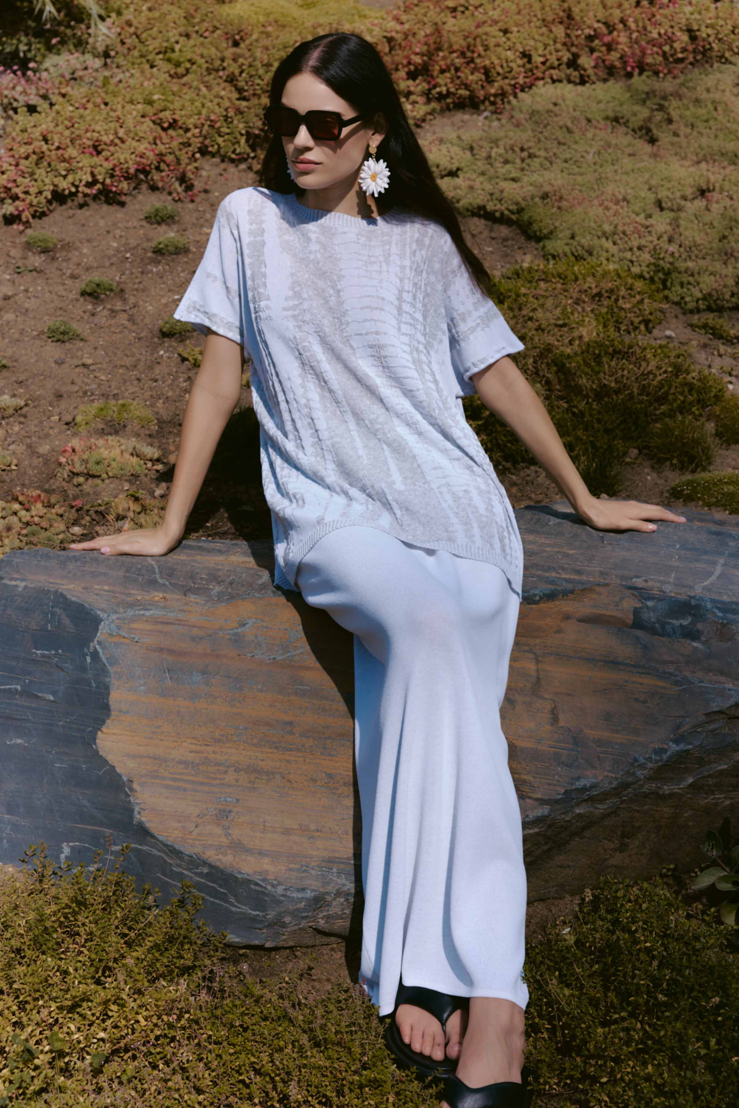 Юбка вязаная гладкая 03 Кварц (quartz) от Lesel (Лесель)! Заказывайте по ✆ 8 (800) 777 02 37