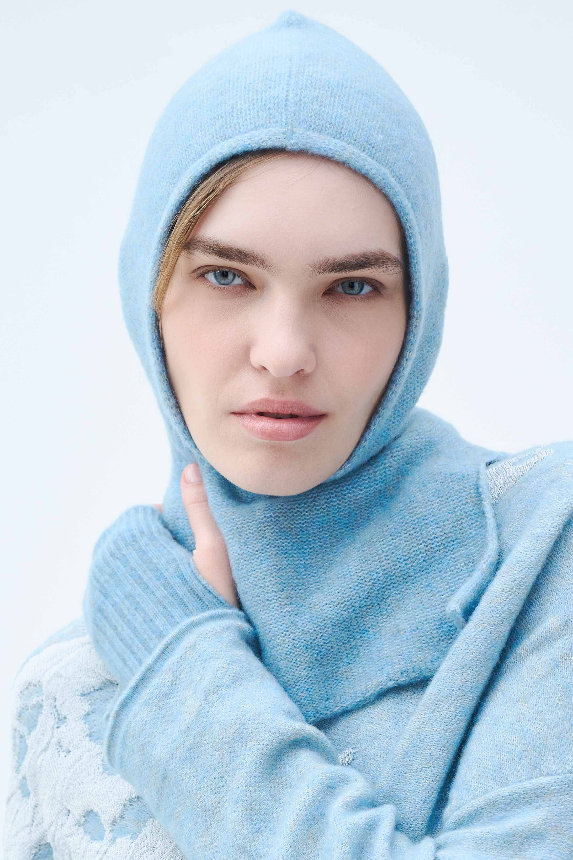 Капор 34 Голубой лед (glace bleue) от Lesel (Лесель)! Заказывайте по ✆ 8 (800) 777 02 37