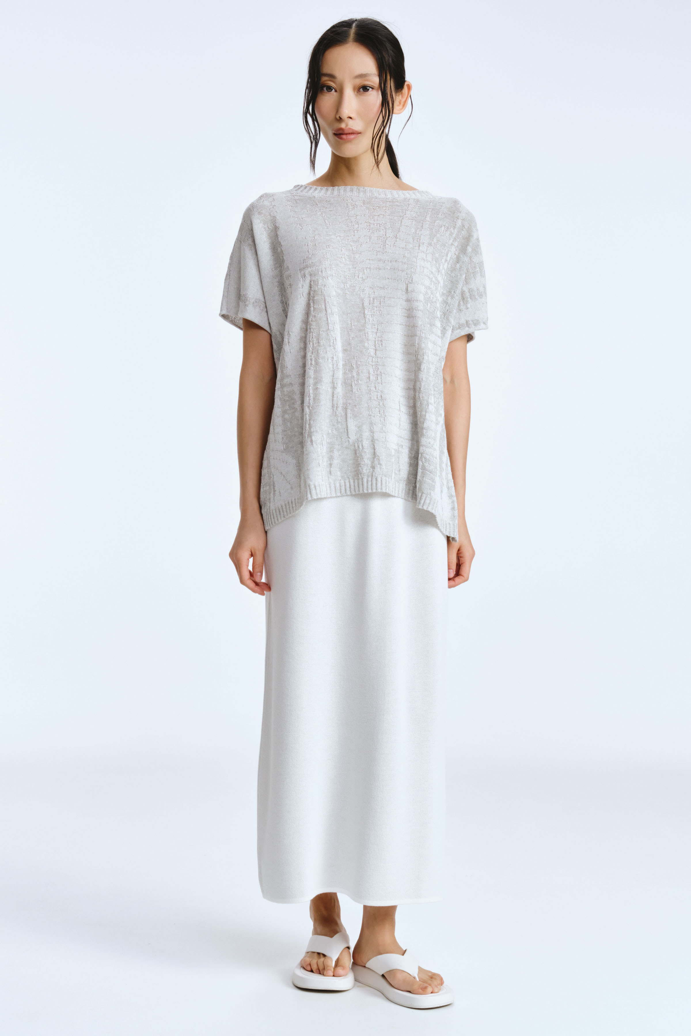 Юбка вязаная гладкая 03 Кварц (quartz) от Lesel (Лесель)! Заказывайте по ✆ 8 (800) 777 02 37