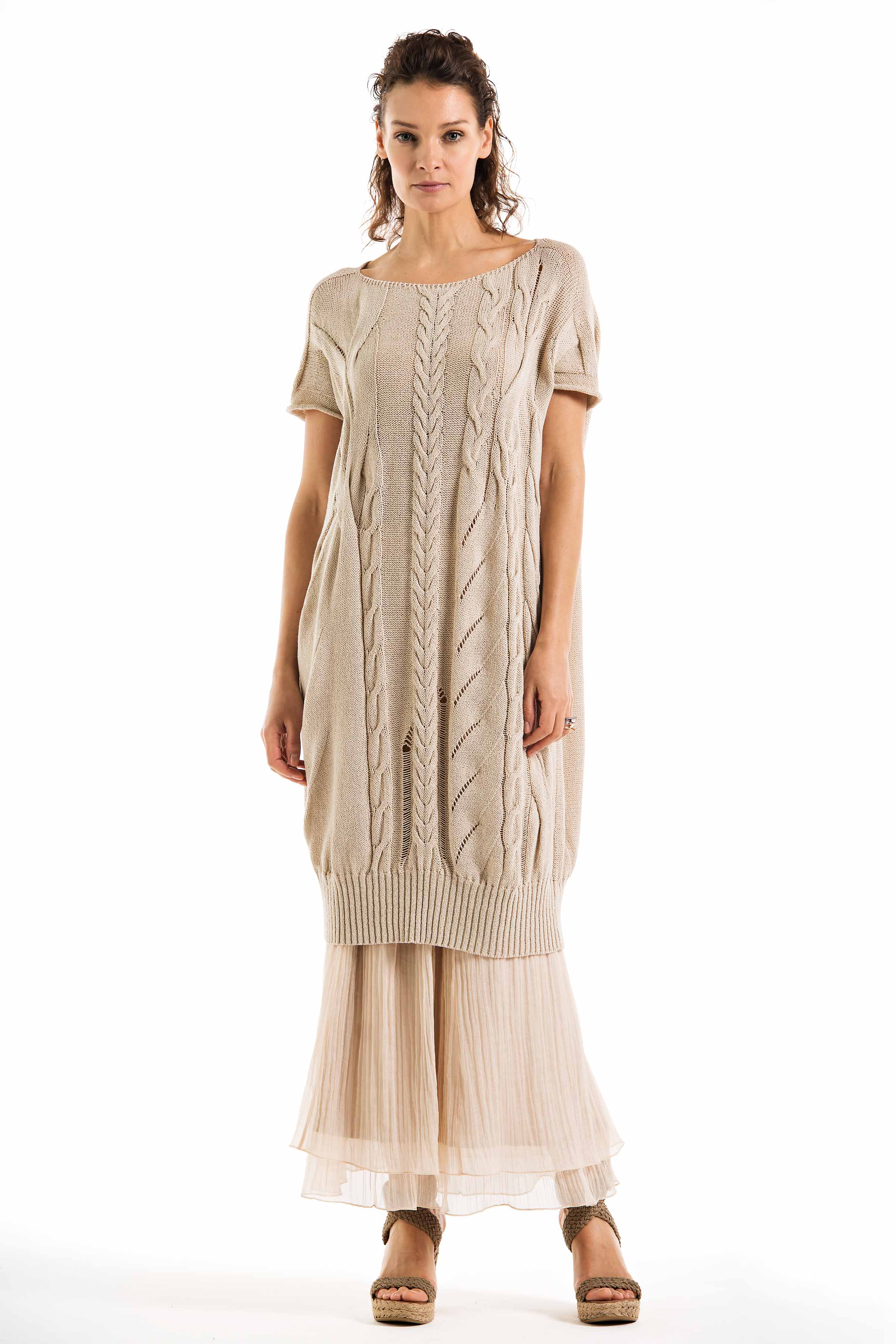 Платье Косы 04 Бежевый камень (pierre beige) от Lesel (Лесель)! Заказывайте по ✆ 8 (800) 777 02 37