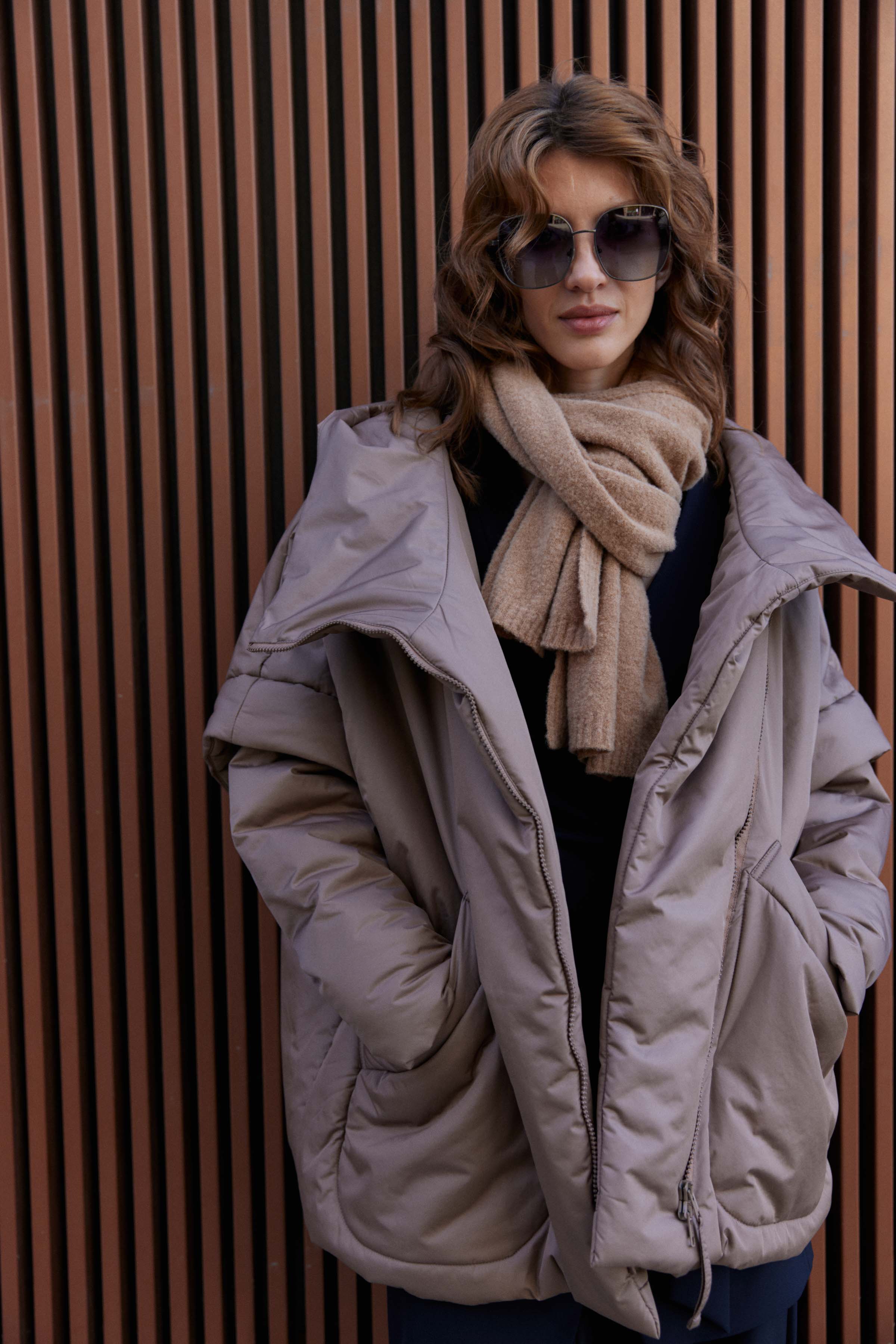 Шарф Однотон 76 Орех (noisette) от Lesel (Лесель)! Заказывайте по ✆ 8 (800) 777 02 37