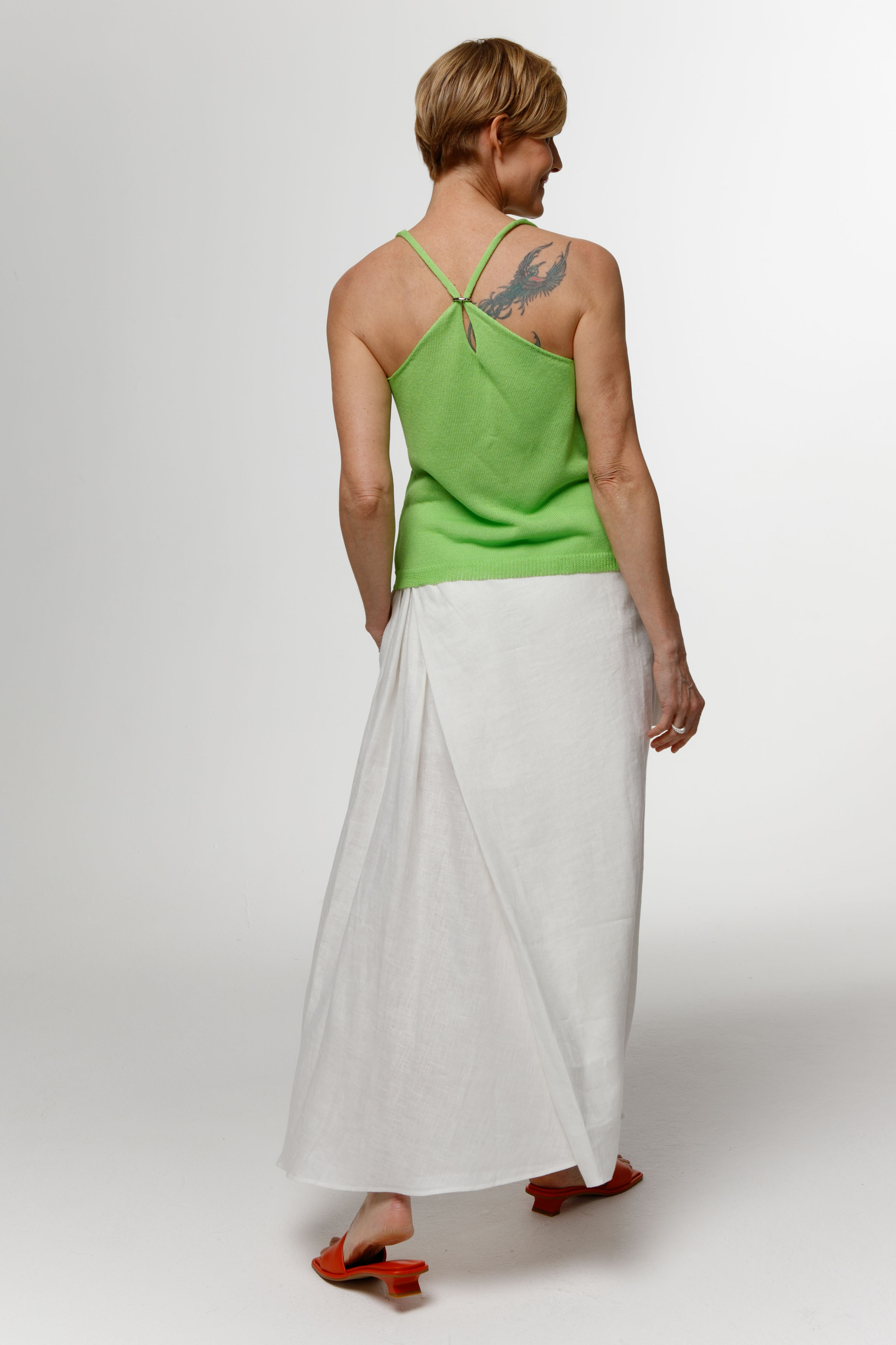 Юбка с запахом, мягкий лён 03 Кварц (quartz) от Lesel (Лесель)! Заказывайте по ✆ 8 (800) 777 02 37