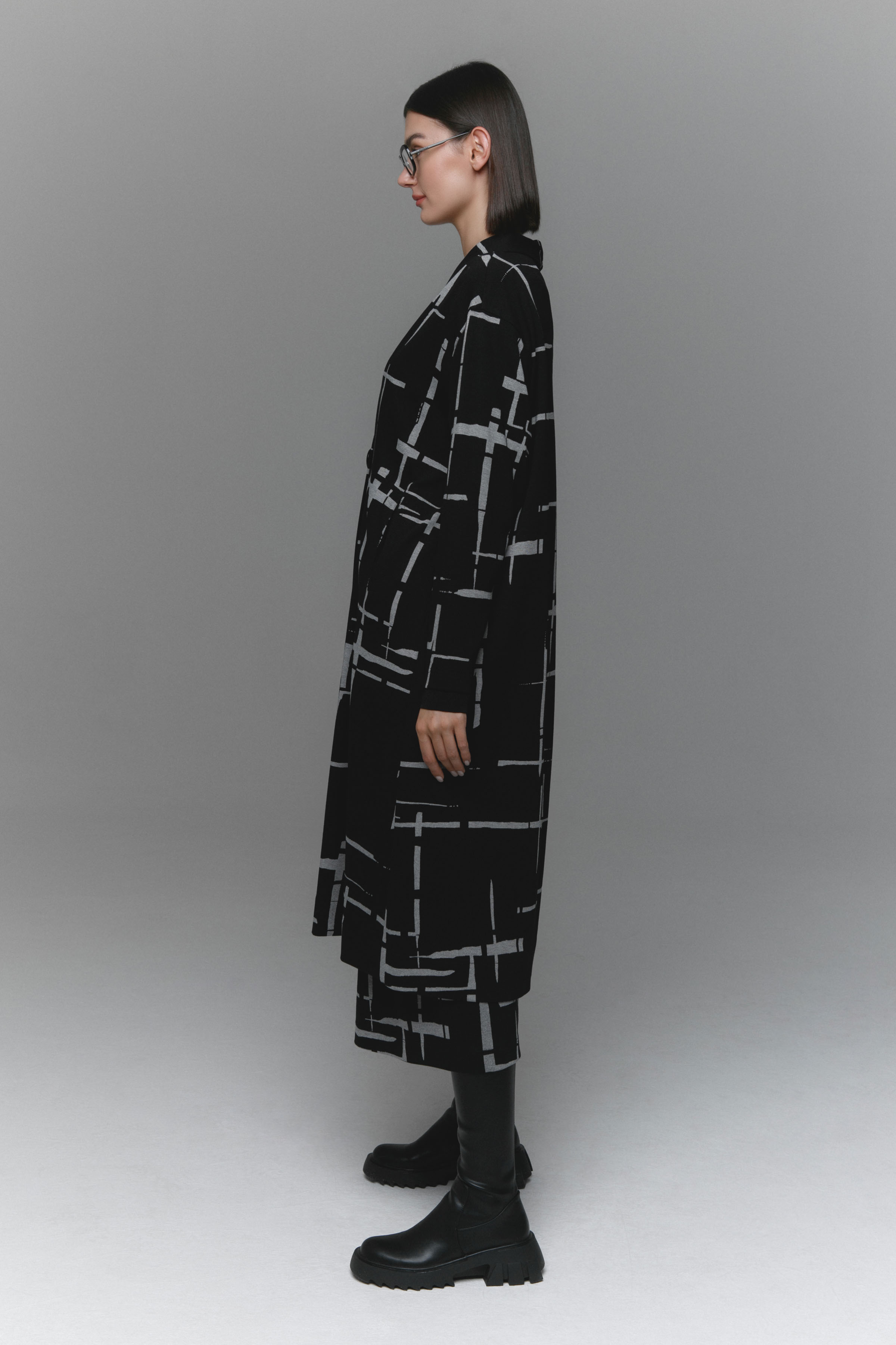 Кардиган джерси Штрихи 00 Черный (noir) от Lesel (Лесель)! Заказывайте по ✆ 8 (800) 777 02 37