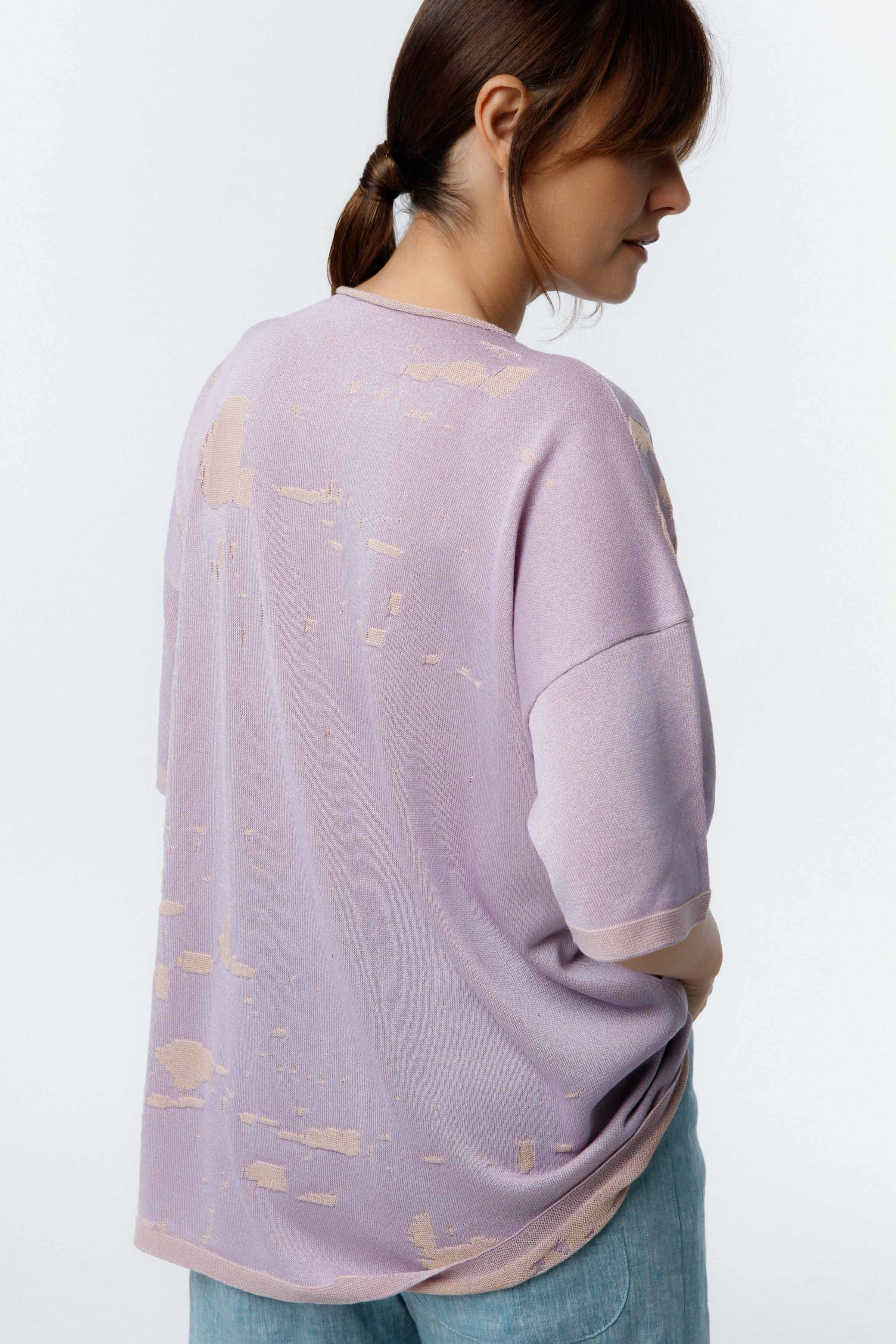 Туника с коротким рукавом Брызги краски  от Lesel (Лесель)! Заказывайте по ✆ 8 (800) 777 02 37