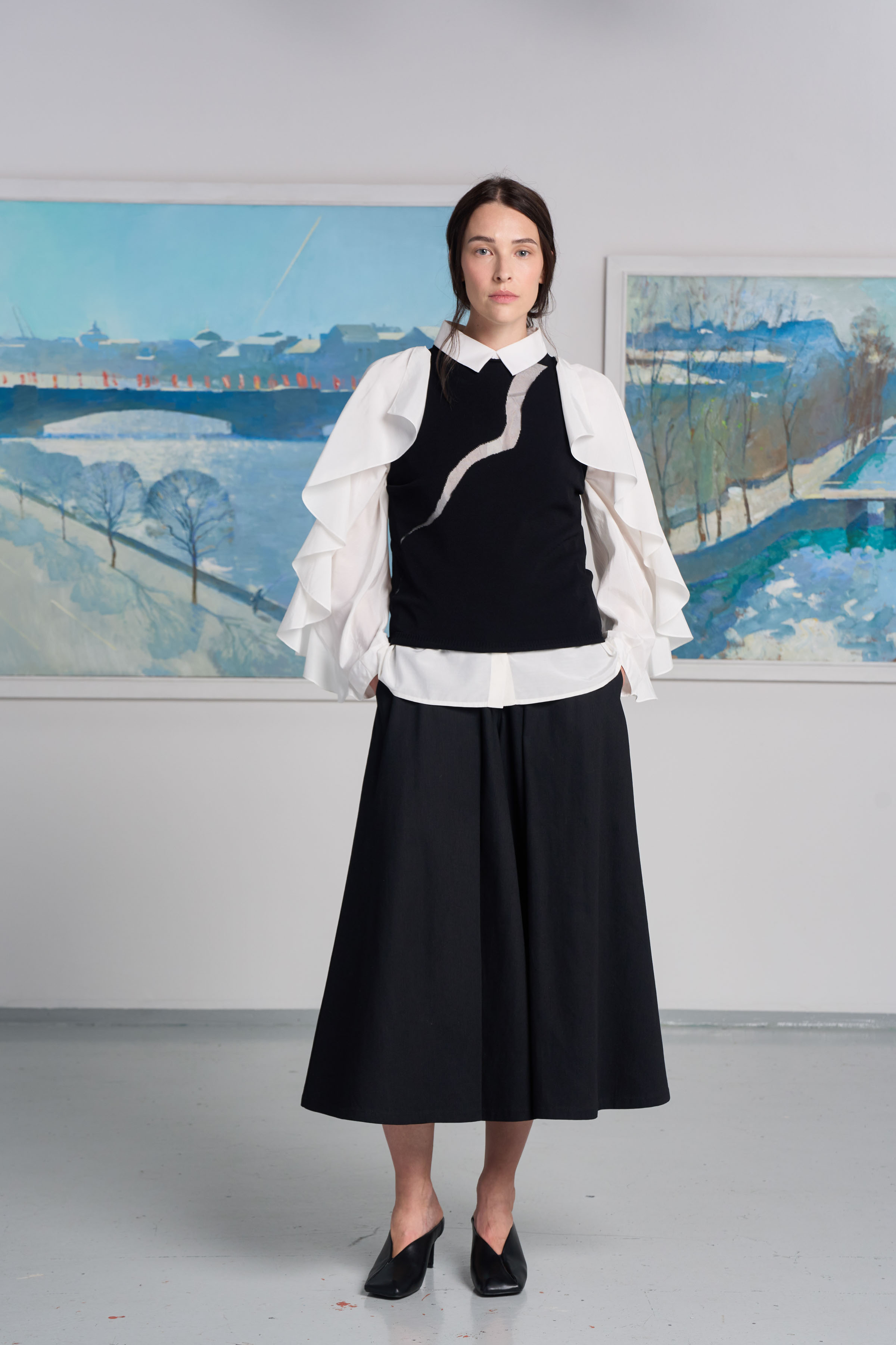 Джемпер с коротким рукавом американка Ломаная линия  от Lesel (Лесель)! Заказывайте по ✆ 8 (800) 777 02 37