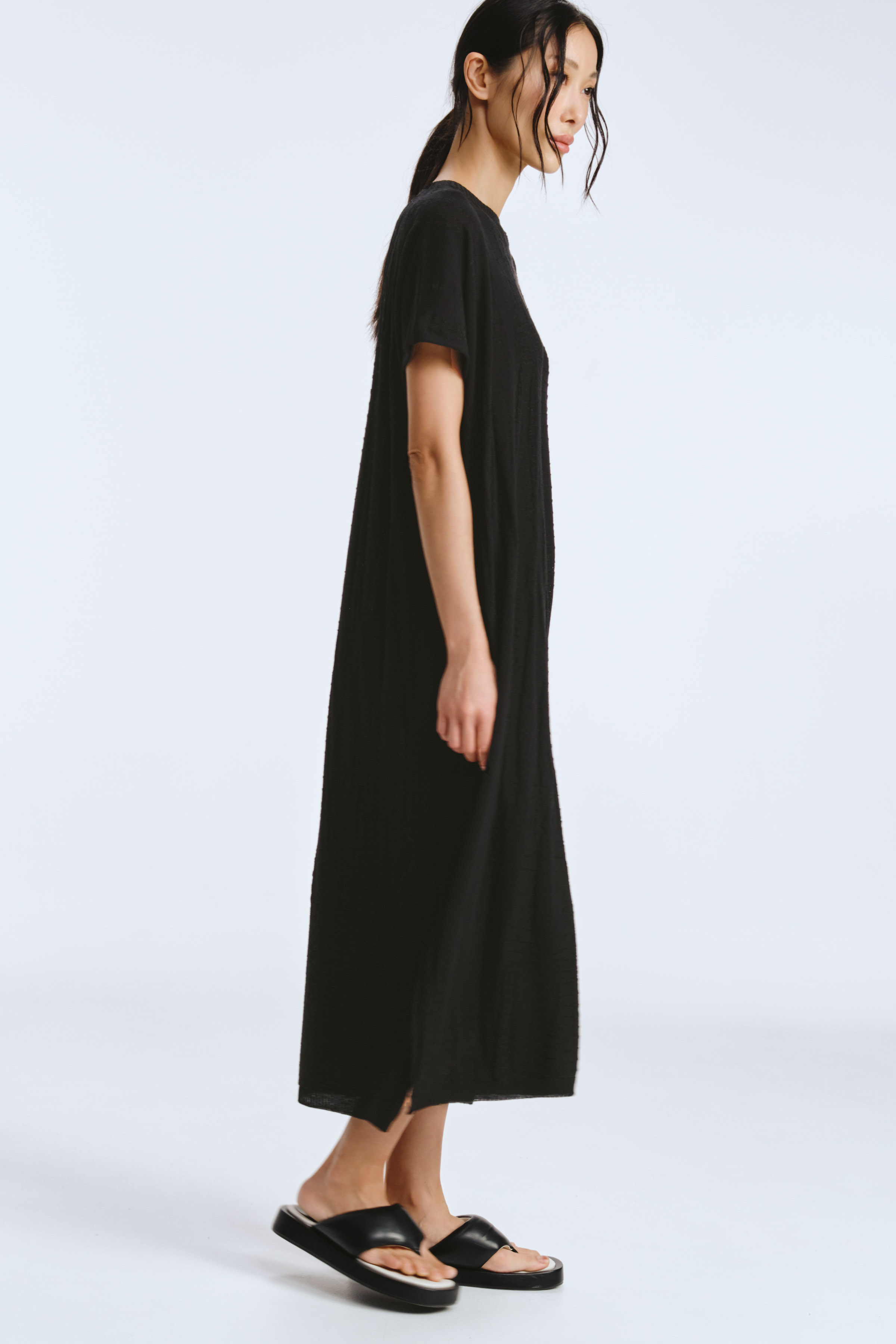 Платье Гофре 00 Черный (noir) от Lesel (Лесель)! Заказывайте по ✆ 8 (800) 777 02 37