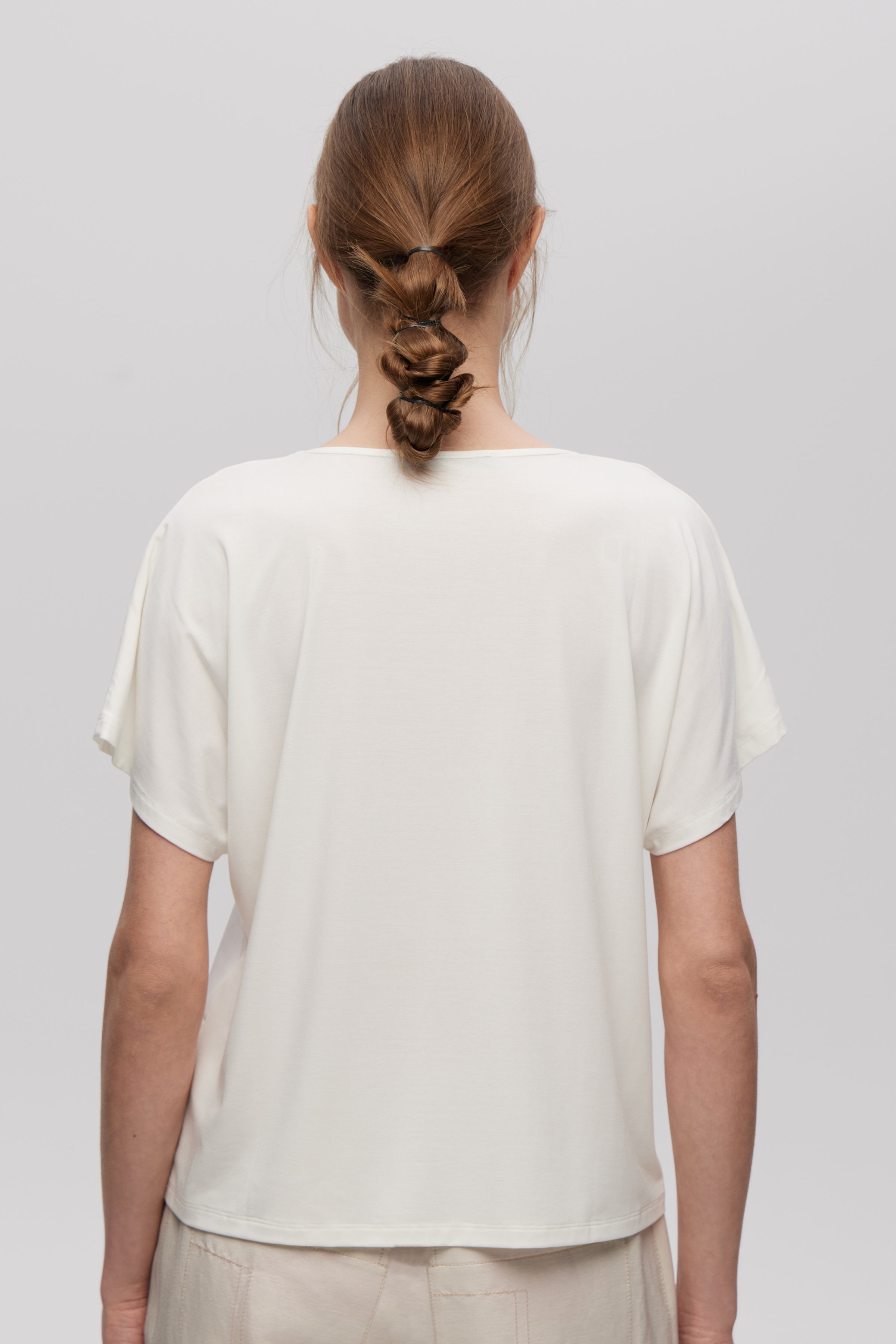 Блуза база с рукавом, тонкий трикотаж