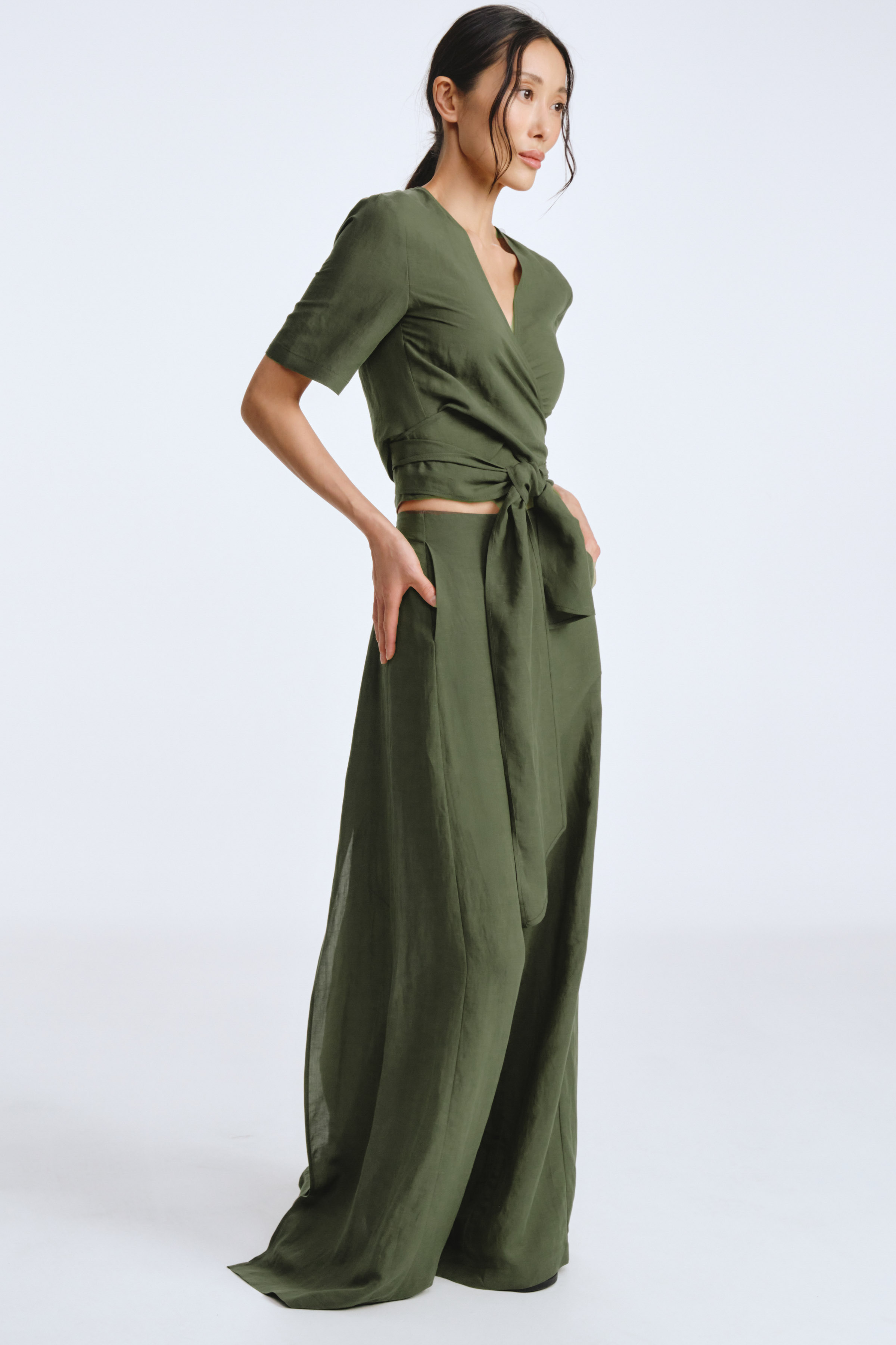 Блуза болеро с запахом